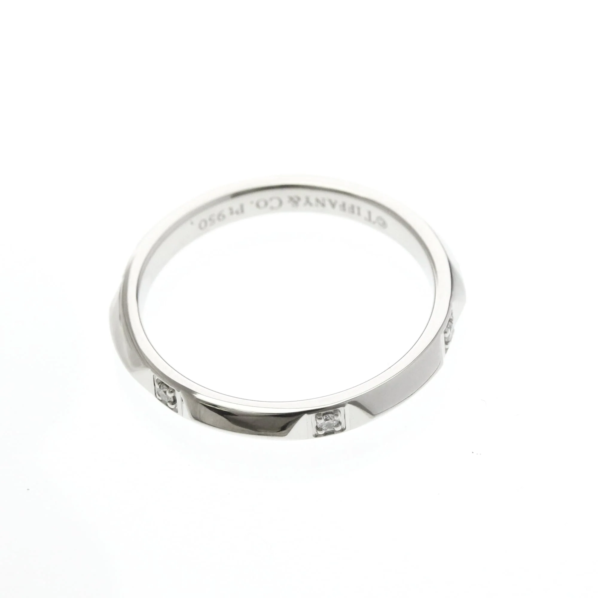Band Ring Platinum with Diamond - Image 9
