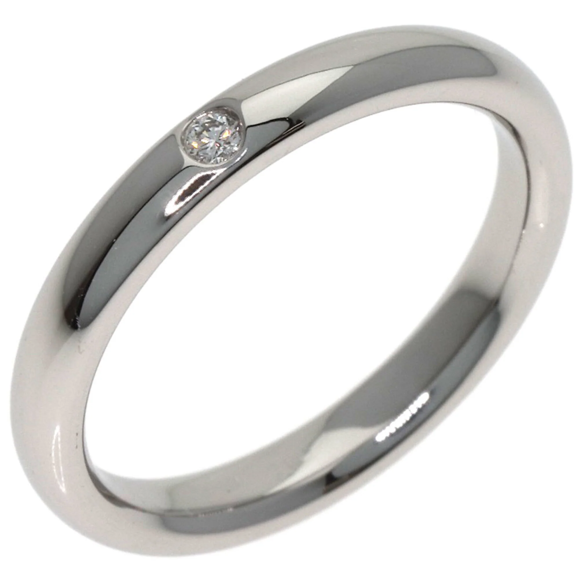 Band Ring Platinum with Diamond - Image 2