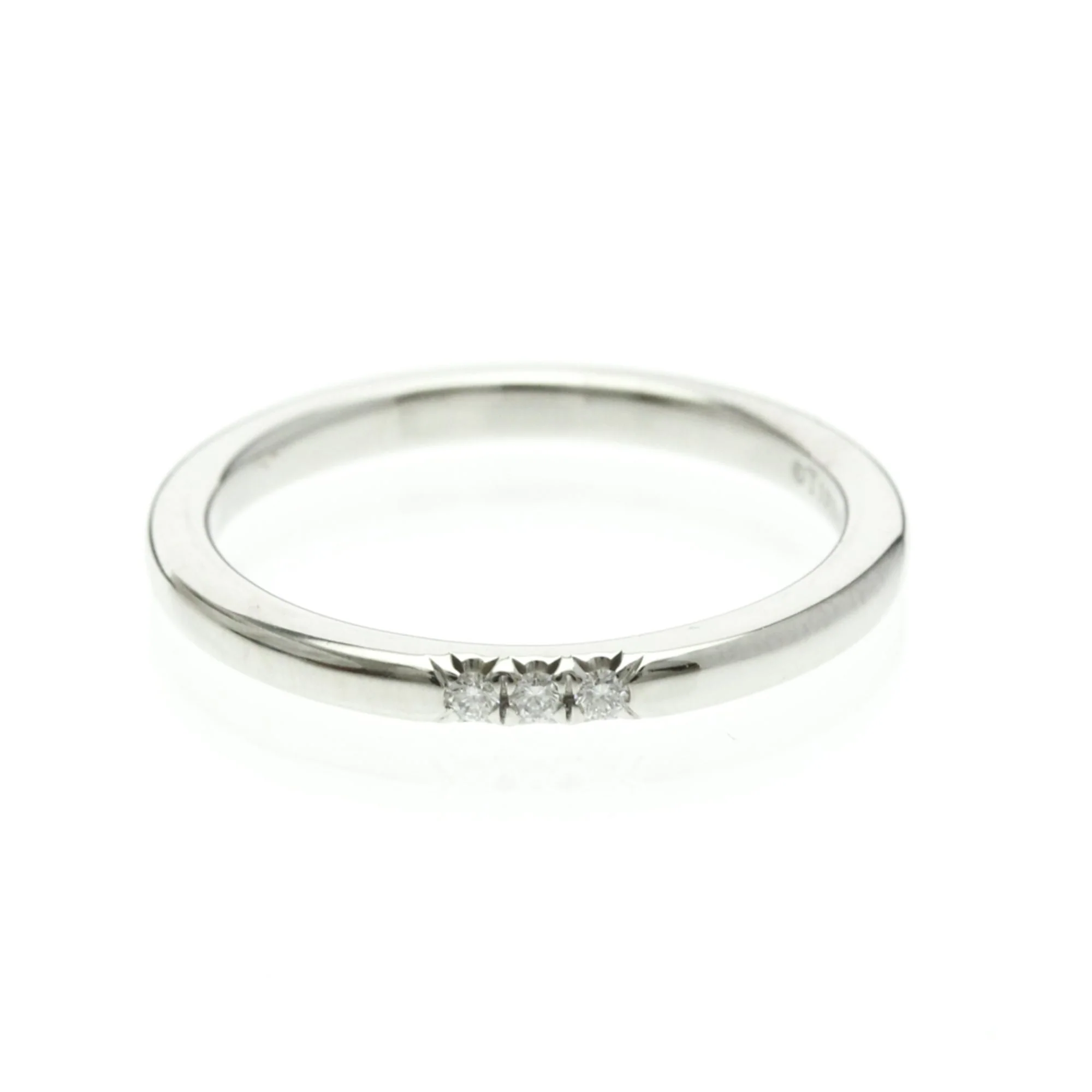 Band Ring Platinum with Diamond