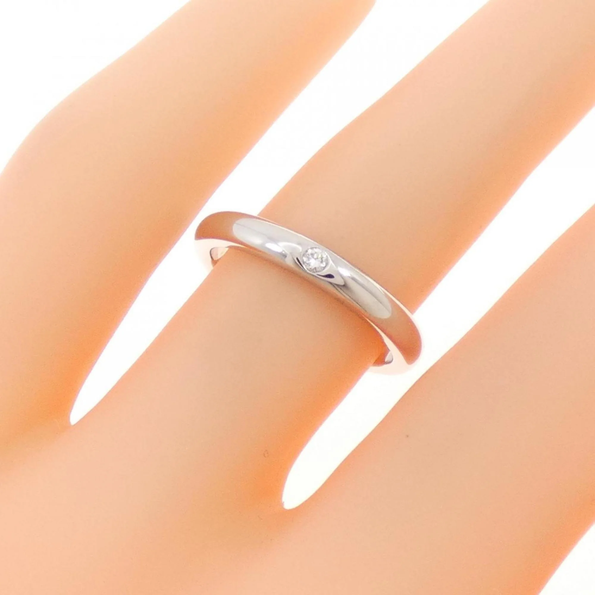 Band Ring Platinum With Diamond - Image 5
