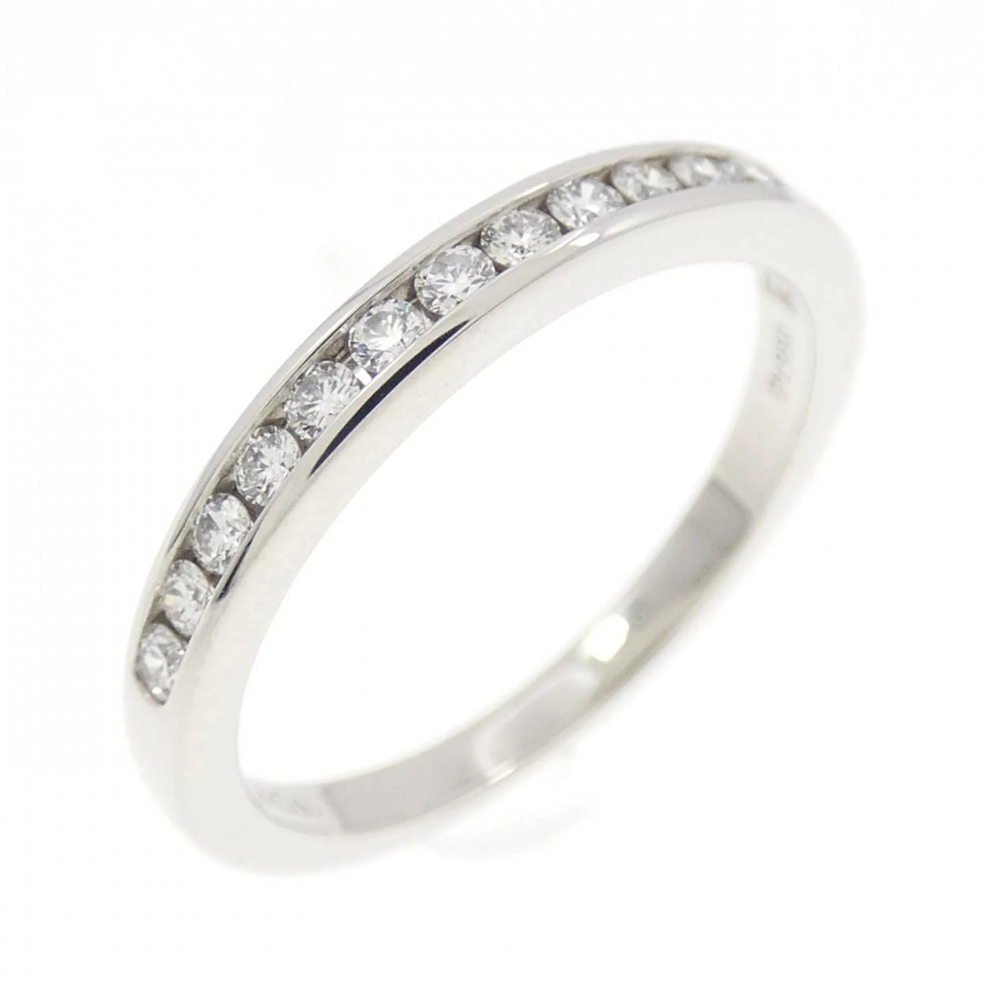 Band Ring Platinum with Diamond