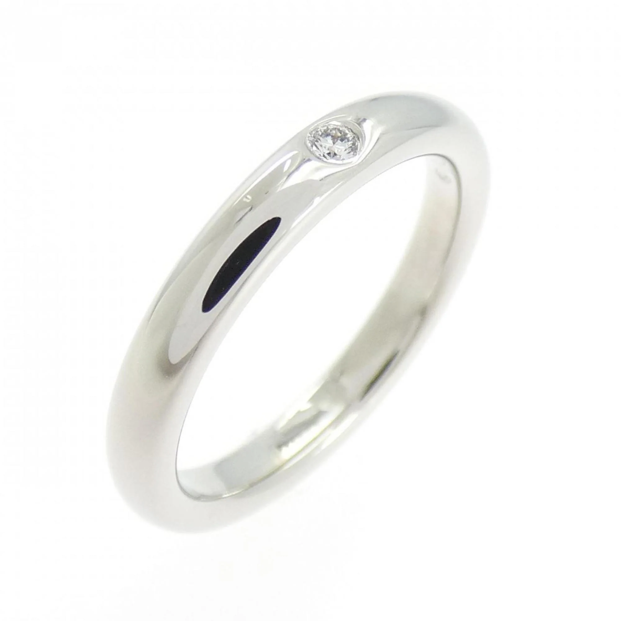 Band Ring Platinum with Diamond