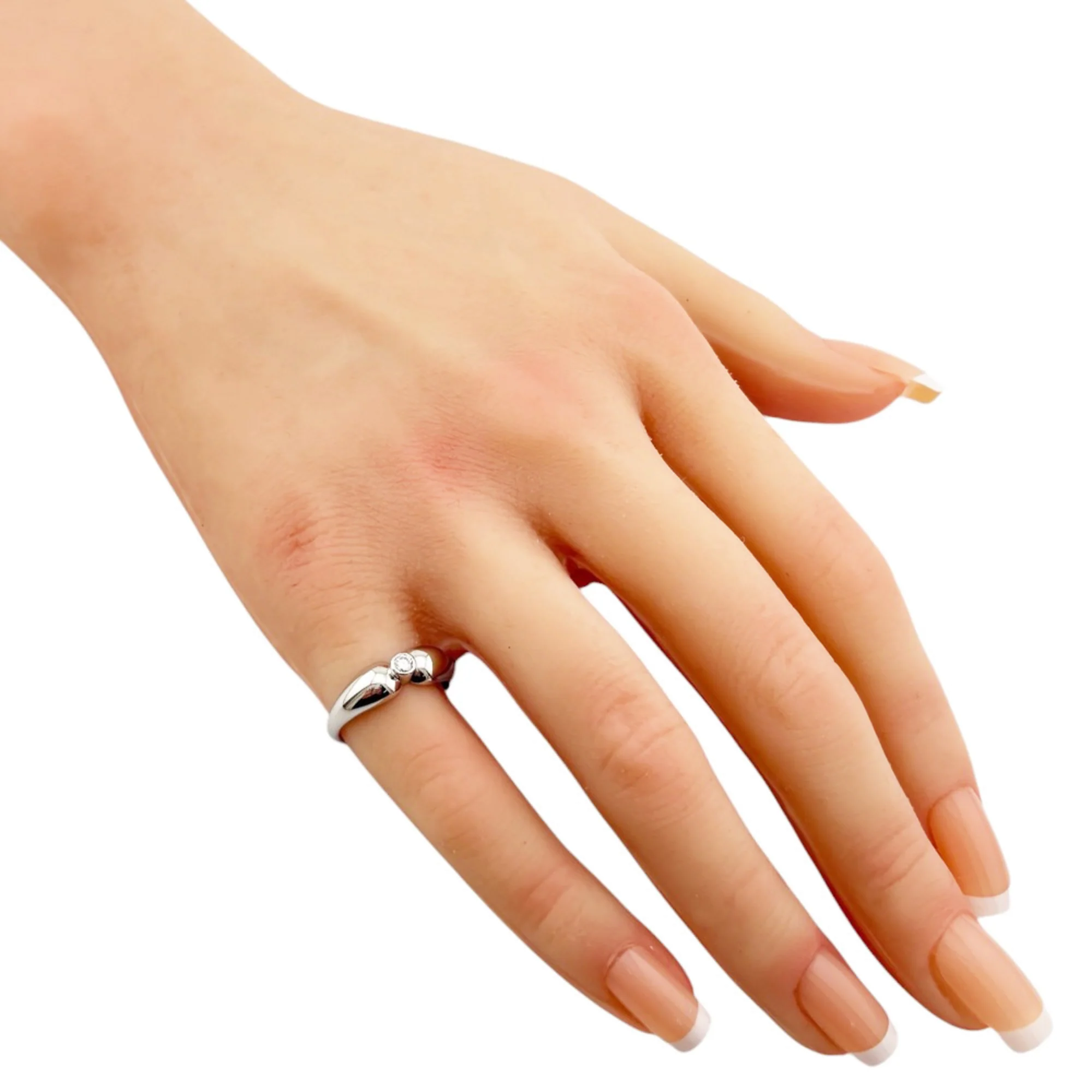Band Ring Platinum with Diamonds - Image 2