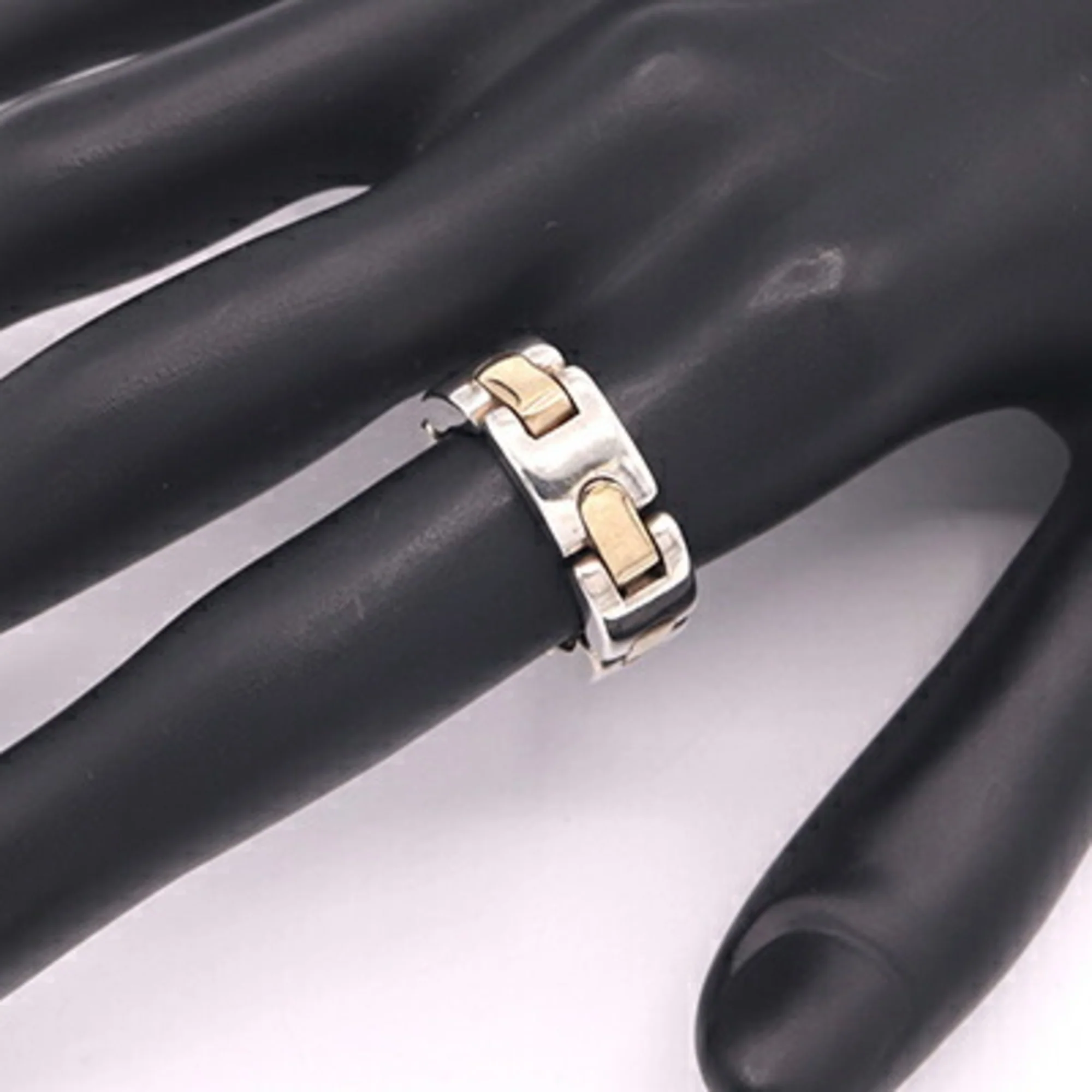 Band Ring Sterling Silver and 18K Yellow Gold - Image 5