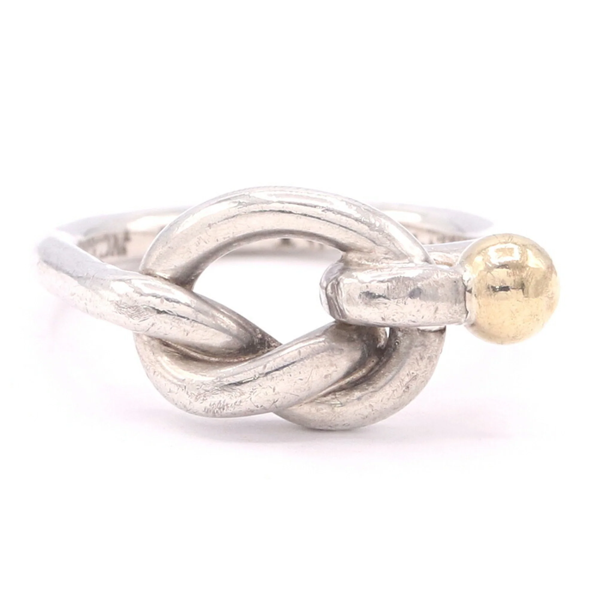 Band Ring Sterling Silver and 18K Yellow Gold