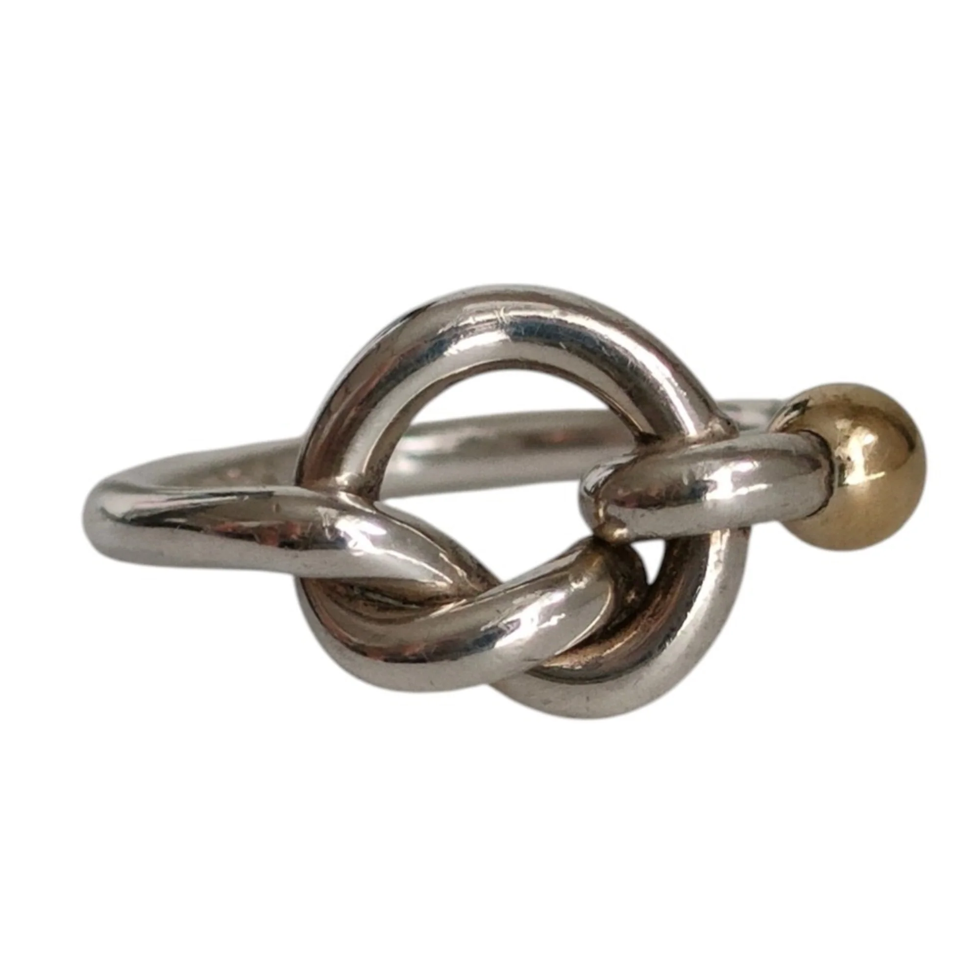 Band Ring Sterling Silver and 18K Yellow Gold - Image 4