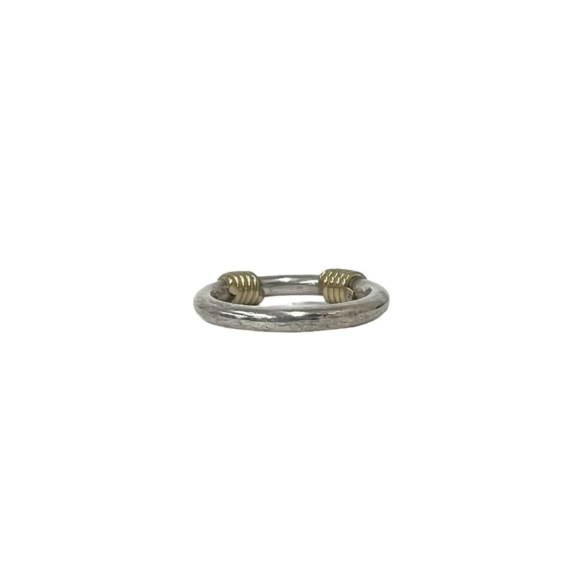 Band Ring Sterling Silver and 18K Yellow Gold - Image 6