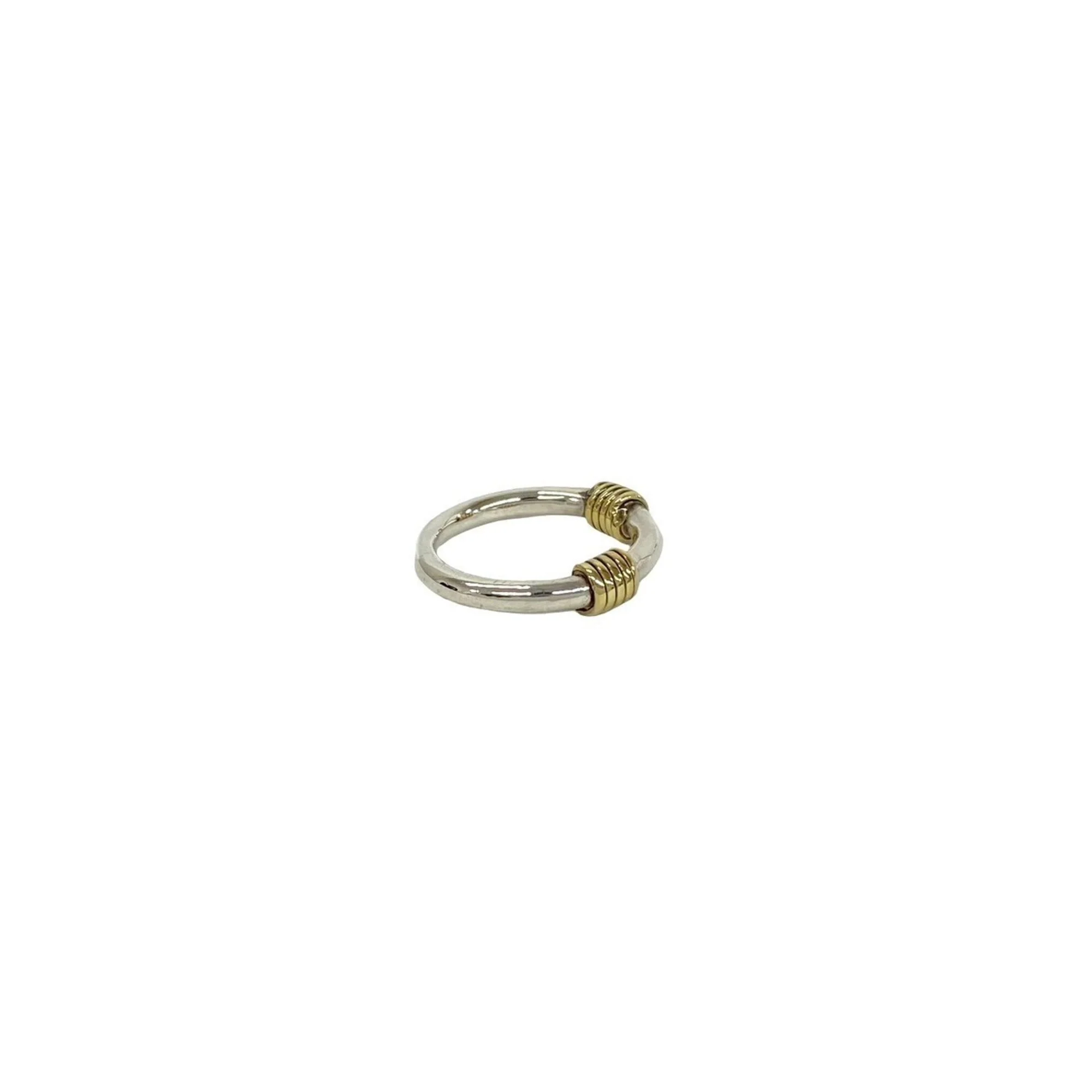 Band Ring Sterling Silver and 18K Yellow Gold - Image 5