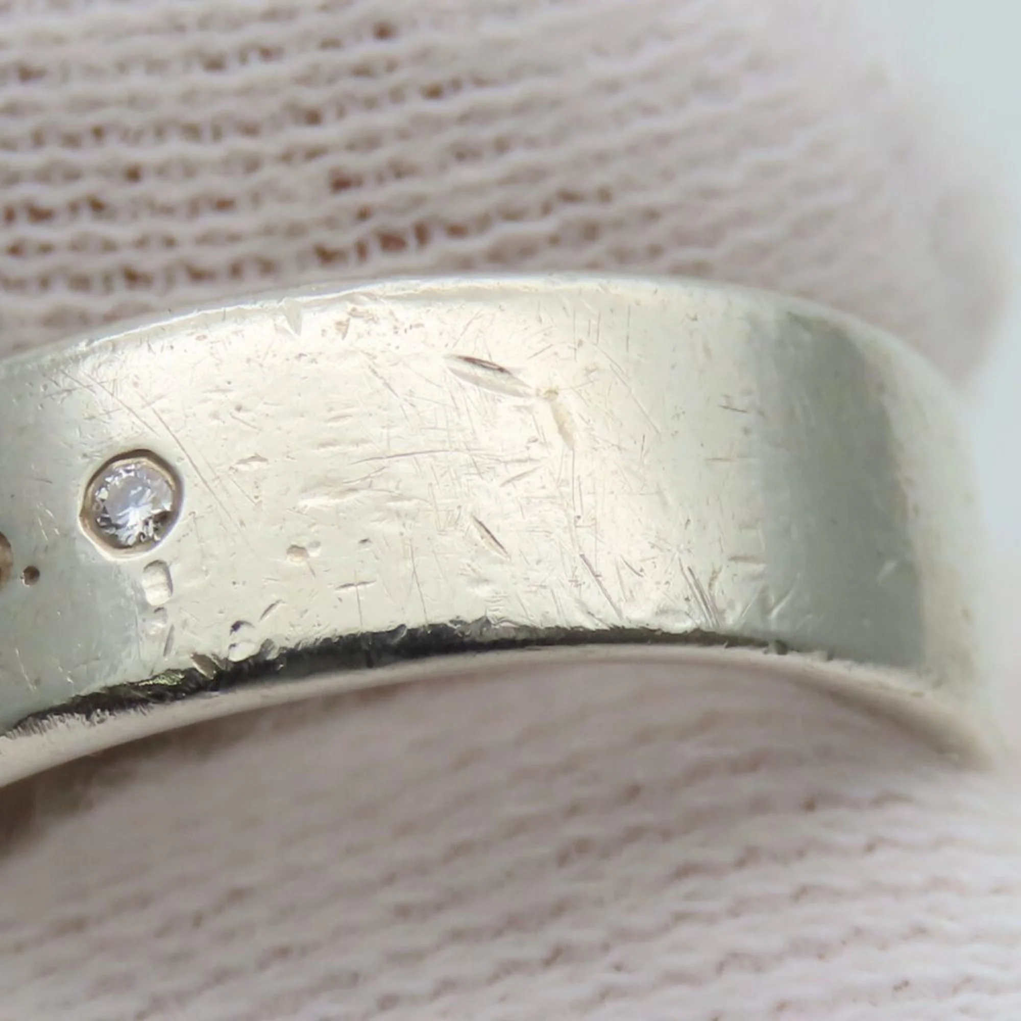 Band Ring Sterling Silver With Diamond - Image 8