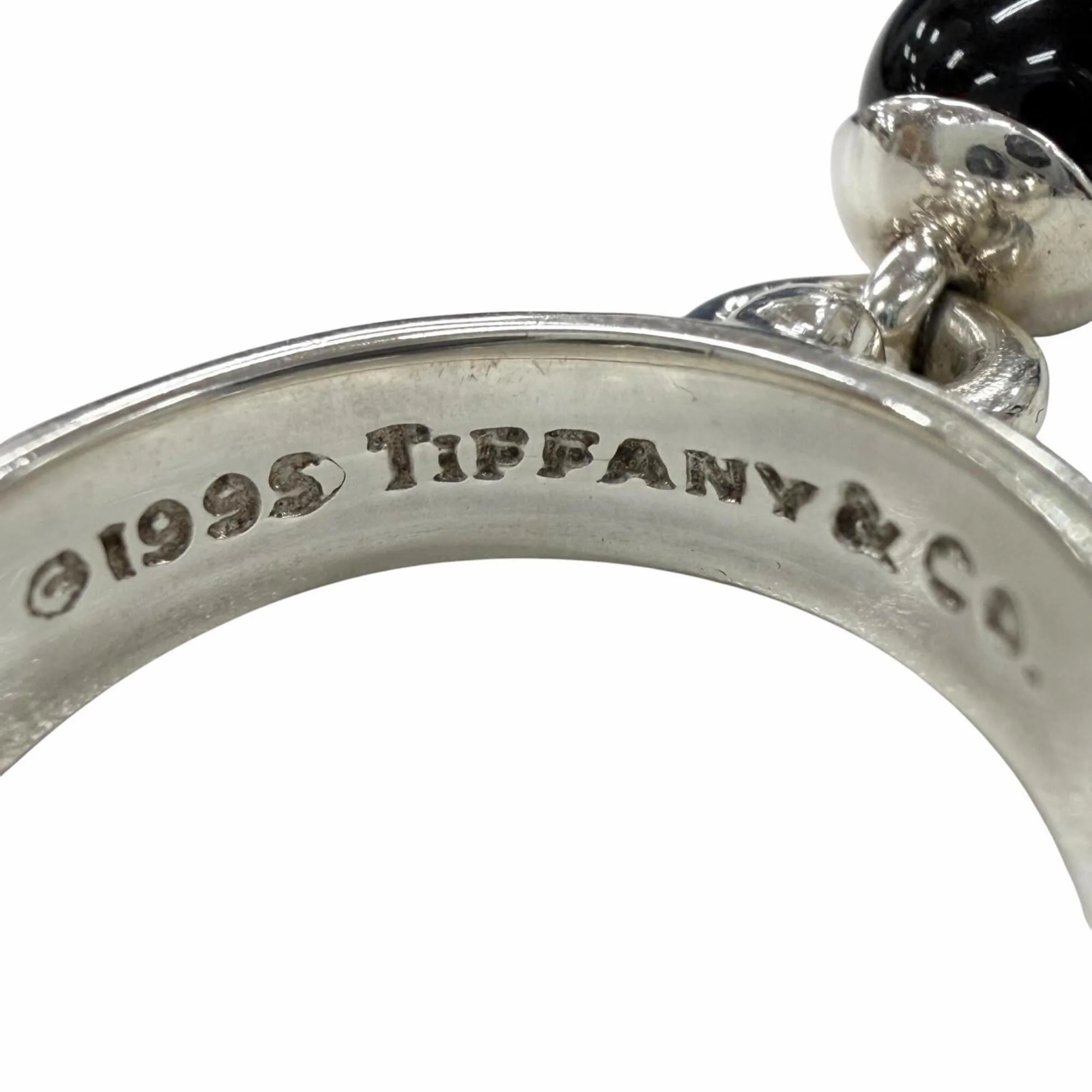 Band Ring Sterling Silver with Onyx - Image 6