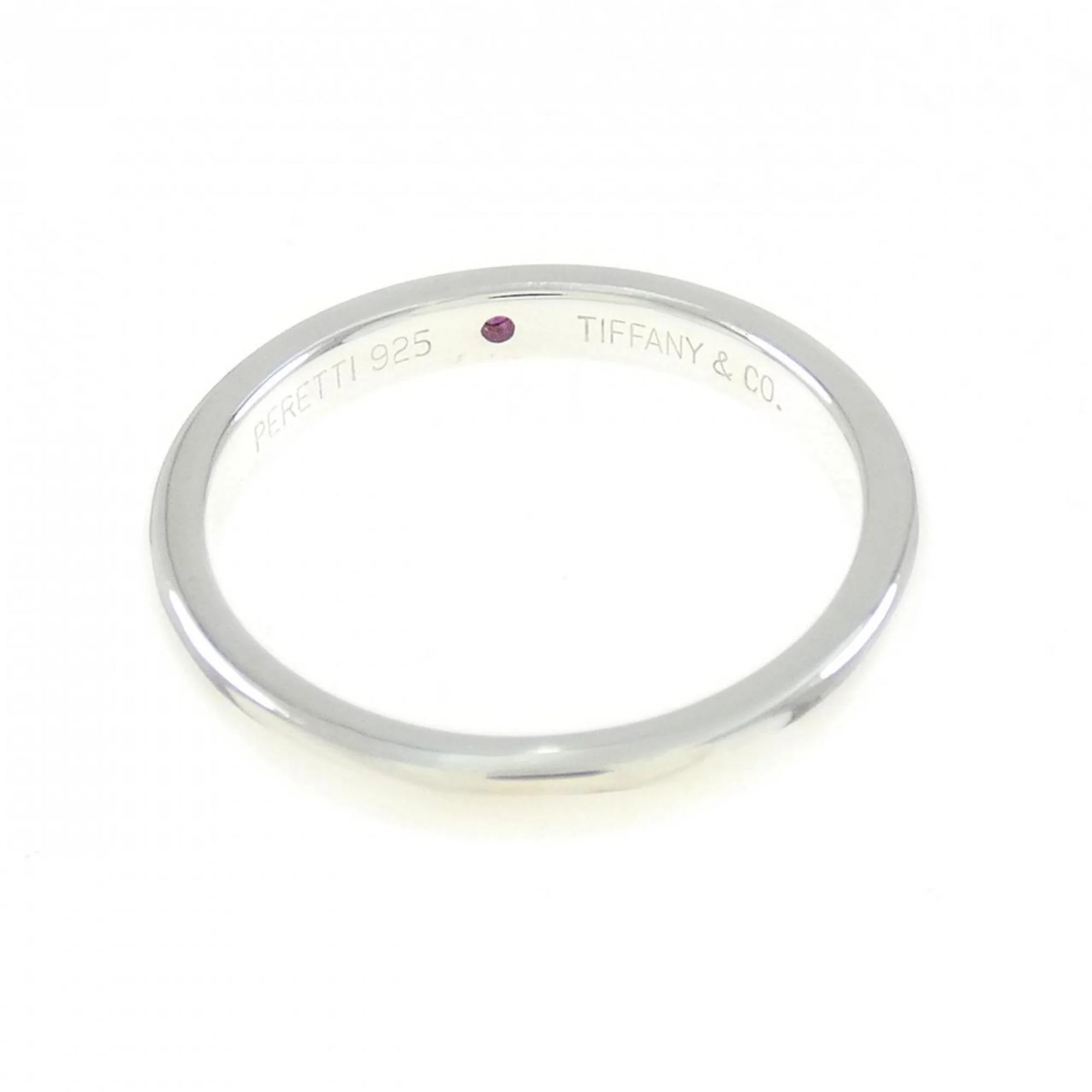 Band Ring Sterling Silver with Ruby - Image 3