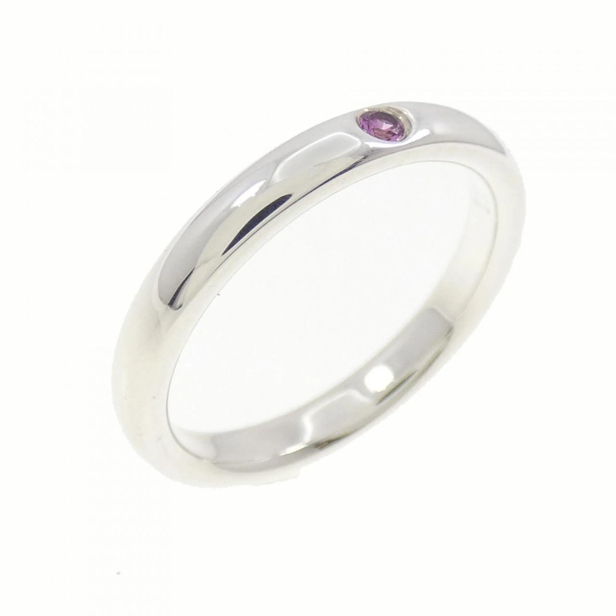 Band Ring Sterling Silver With Sapphire