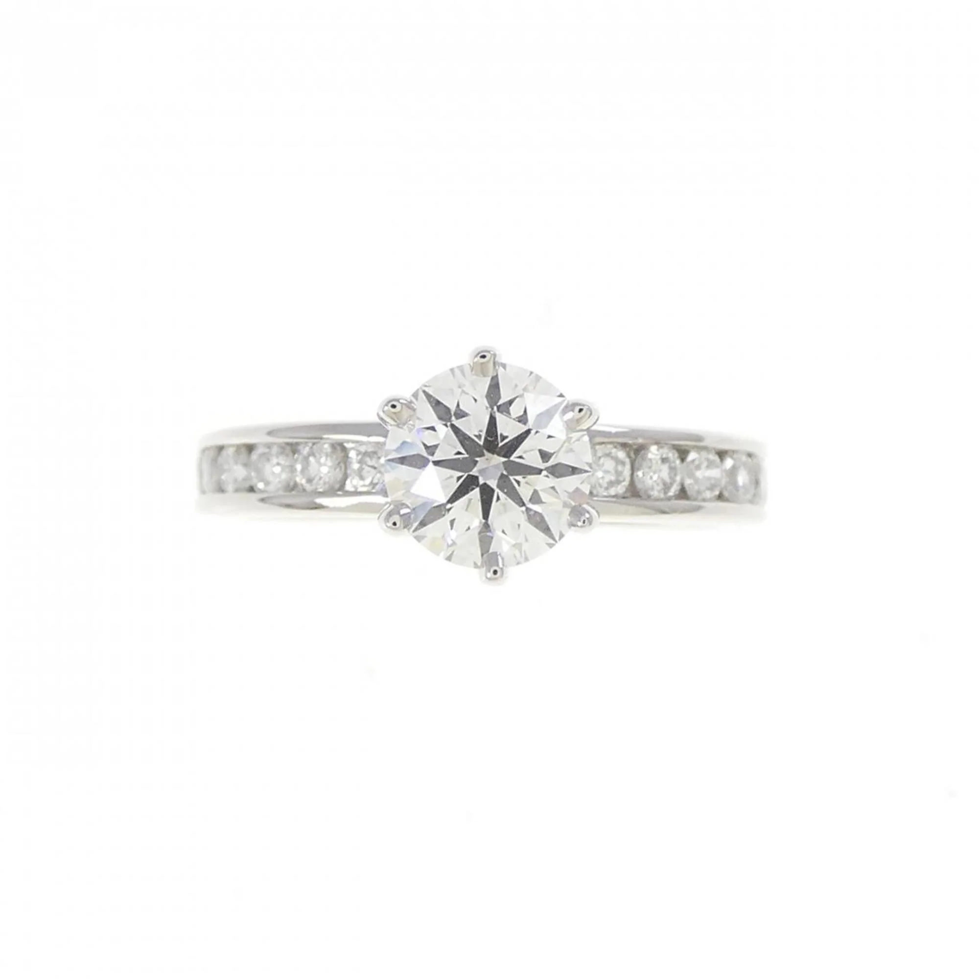 Bead Setting Ring Platinum with Diamond - Image 2