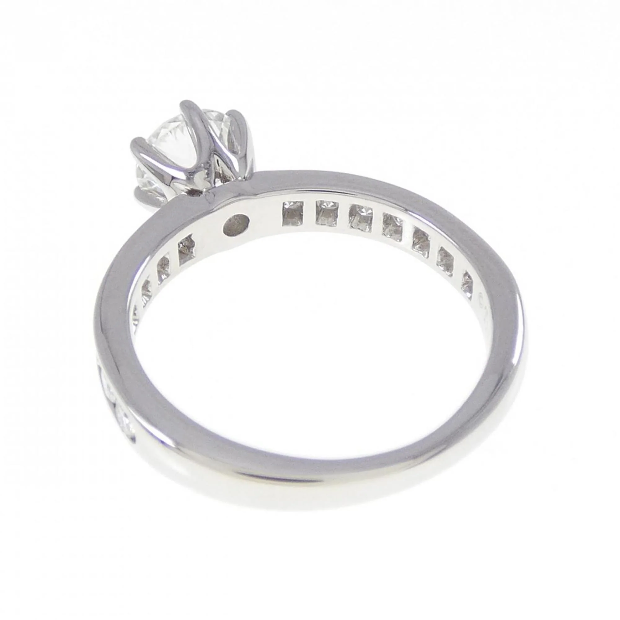 Bead Setting Ring Platinum with Diamond - Image 3
