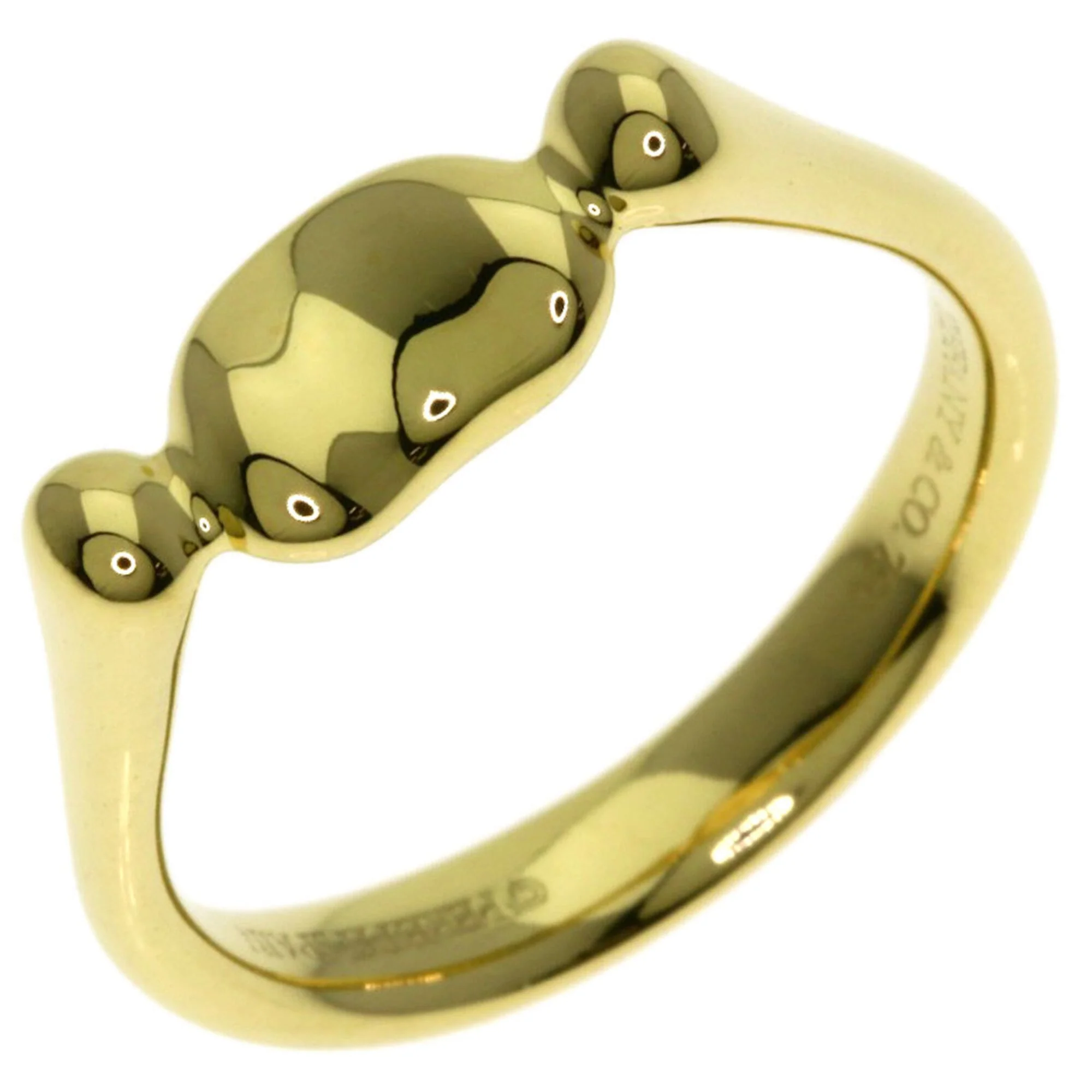 Bean Ring 18K Yellow Gold - Image 2