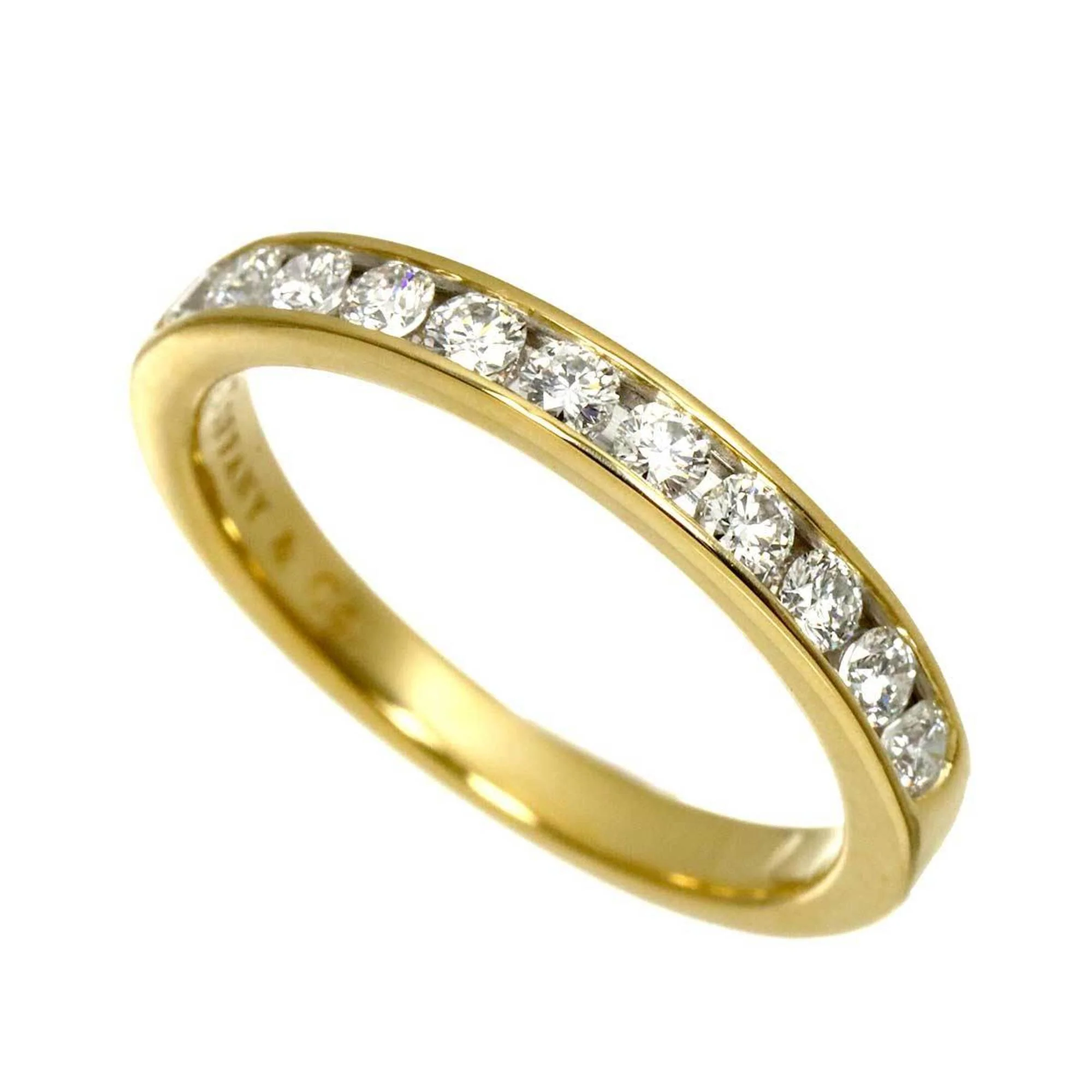 Channel Set Ring 18K Yellow Gold with Diamond - Image 5