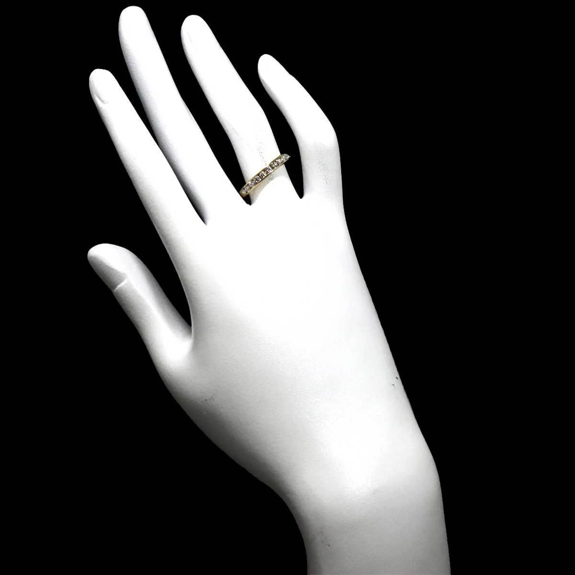Channel Set Ring 18K Yellow Gold with Diamond - Image 8