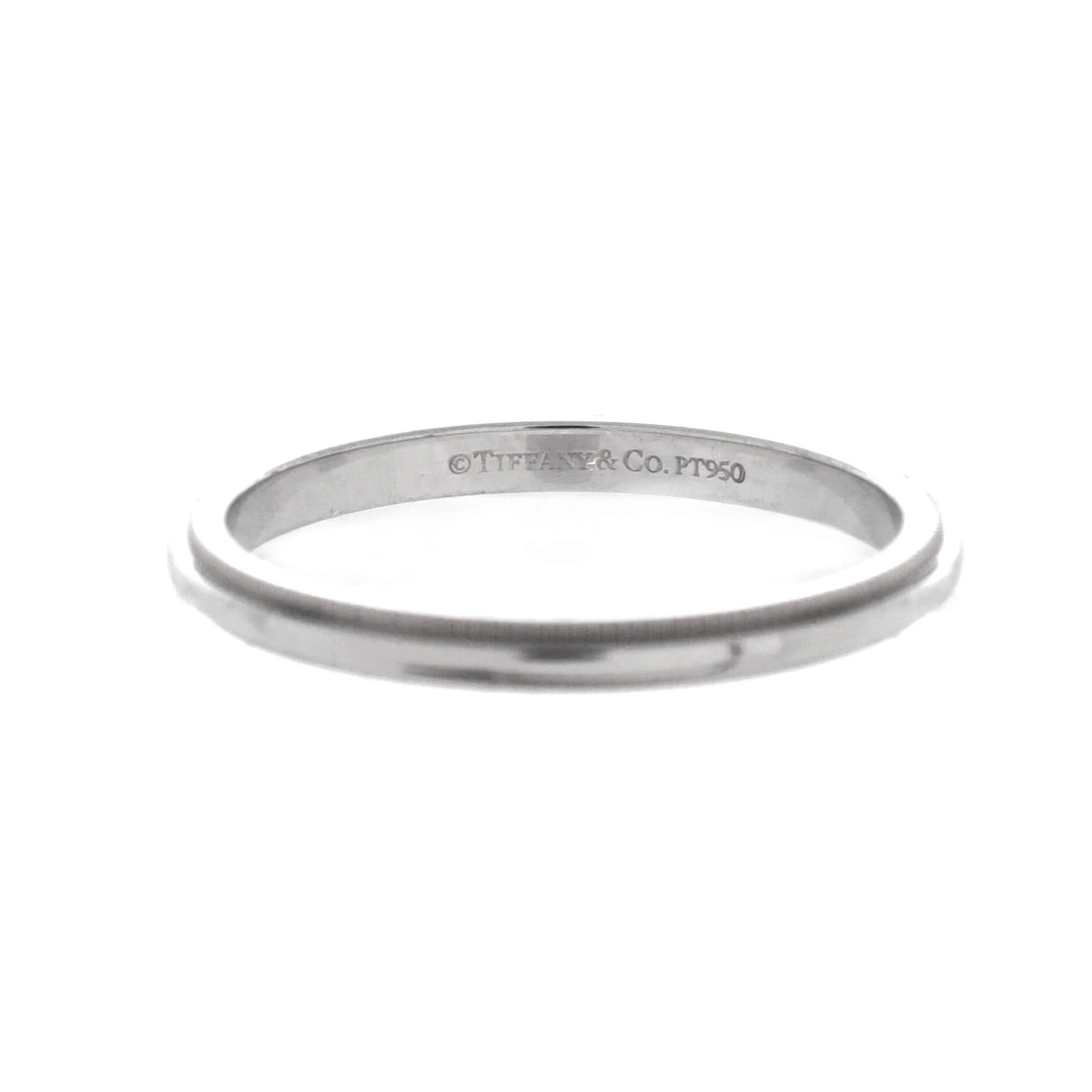 Classic Milgrain Band Ring Platinum 2mm - Image 3