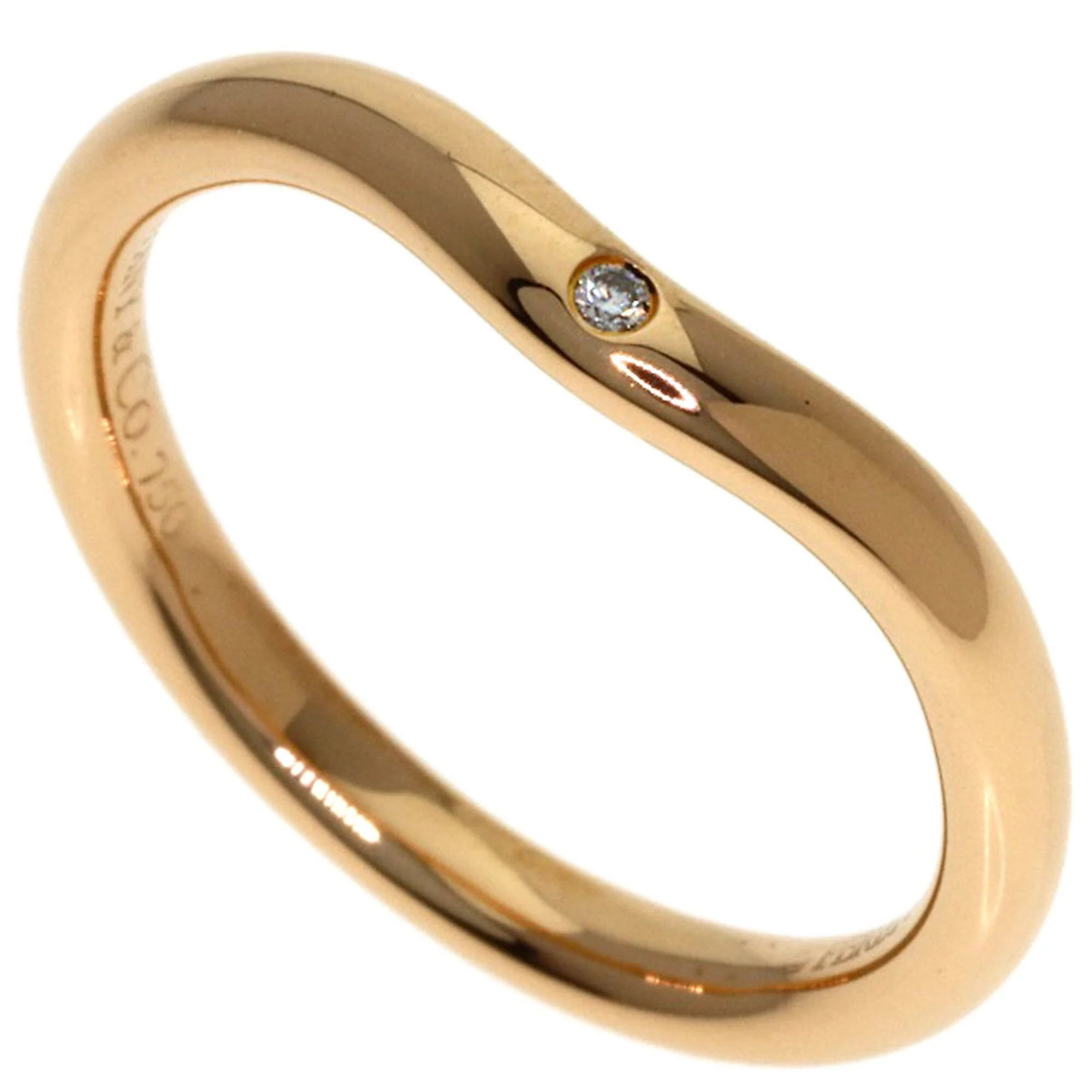 Curved Band Ring 18K Rose Gold