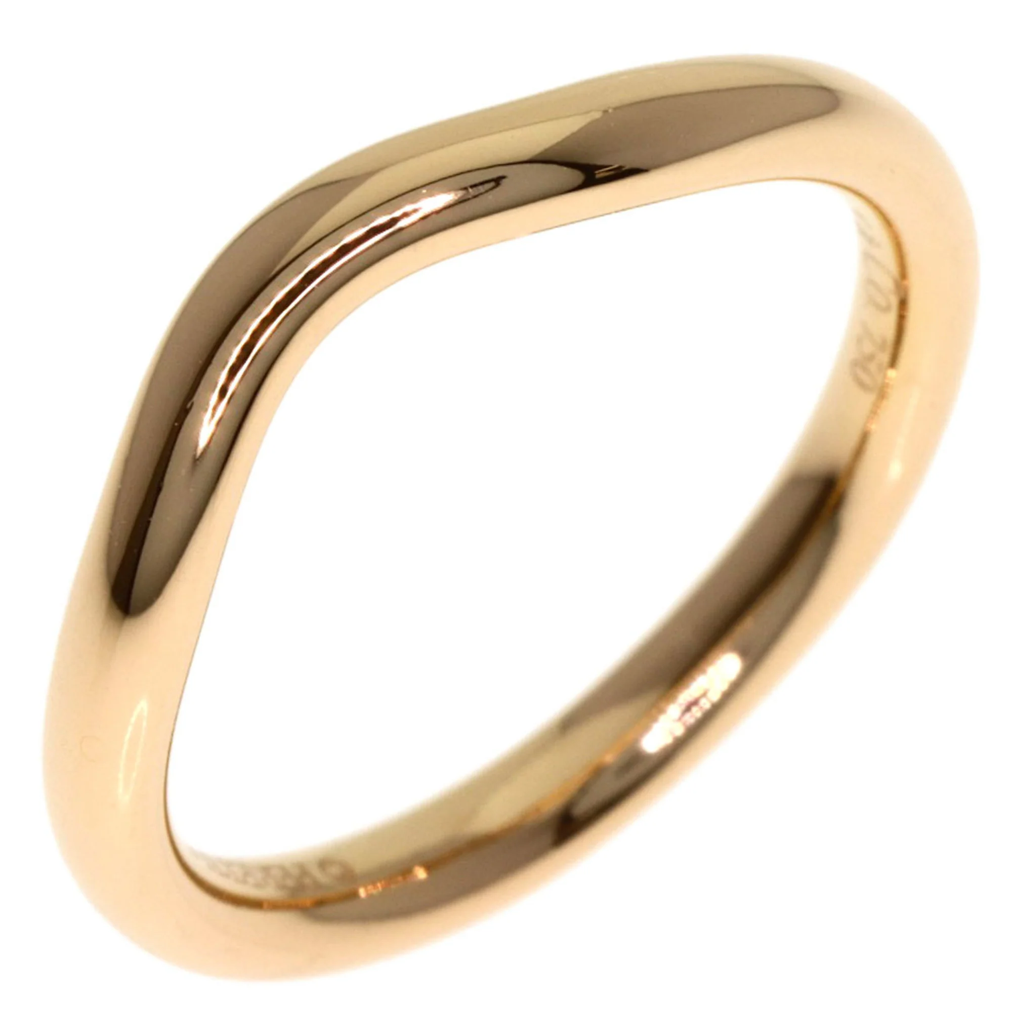 Curved Band Ring 18K Rose Gold - Image 2