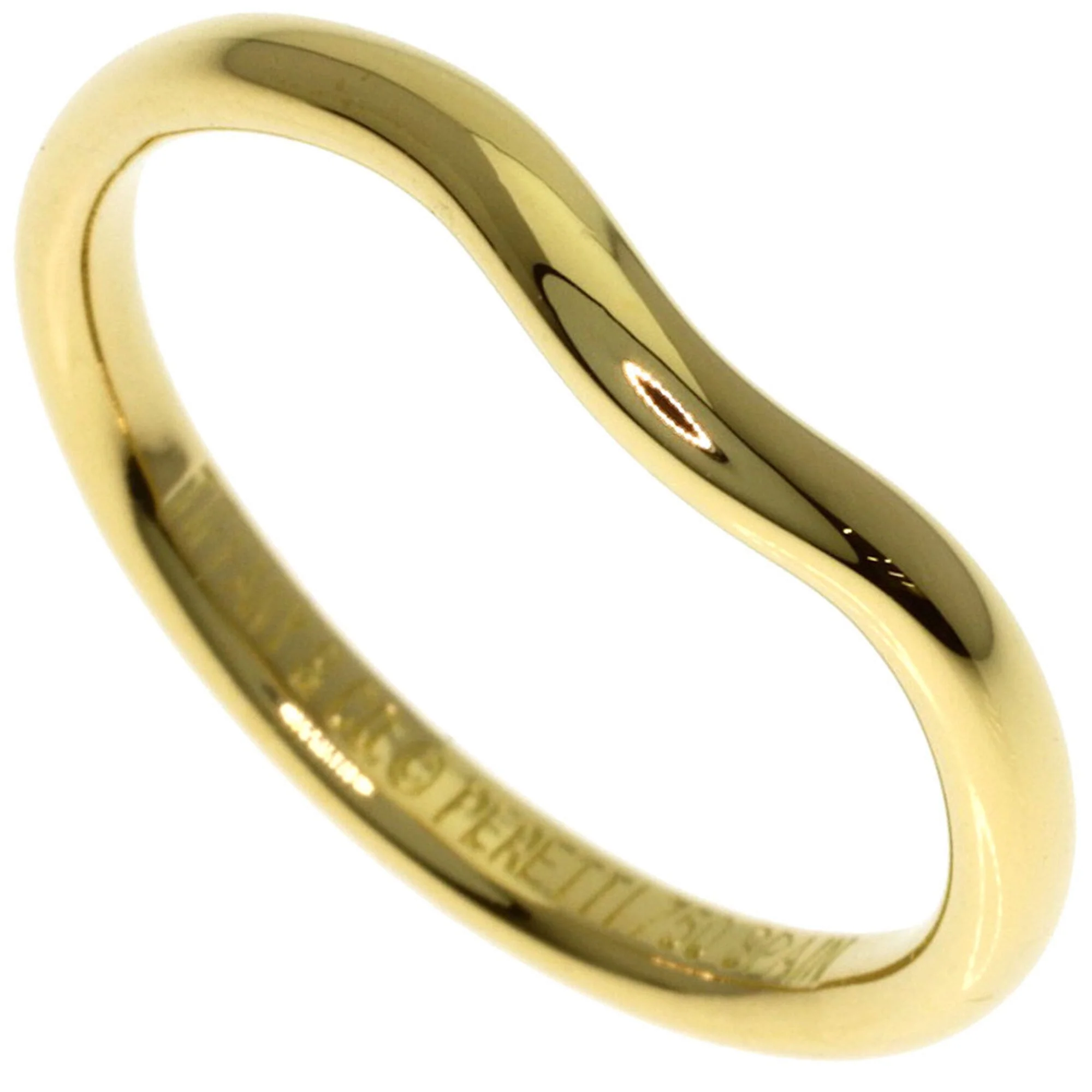 Curved Band Ring 18K Yellow Gold