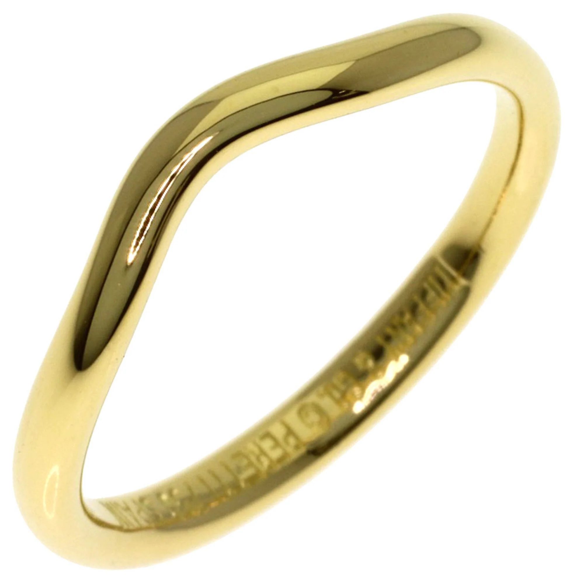 Curved Band Ring 18K Yellow Gold - Image 2