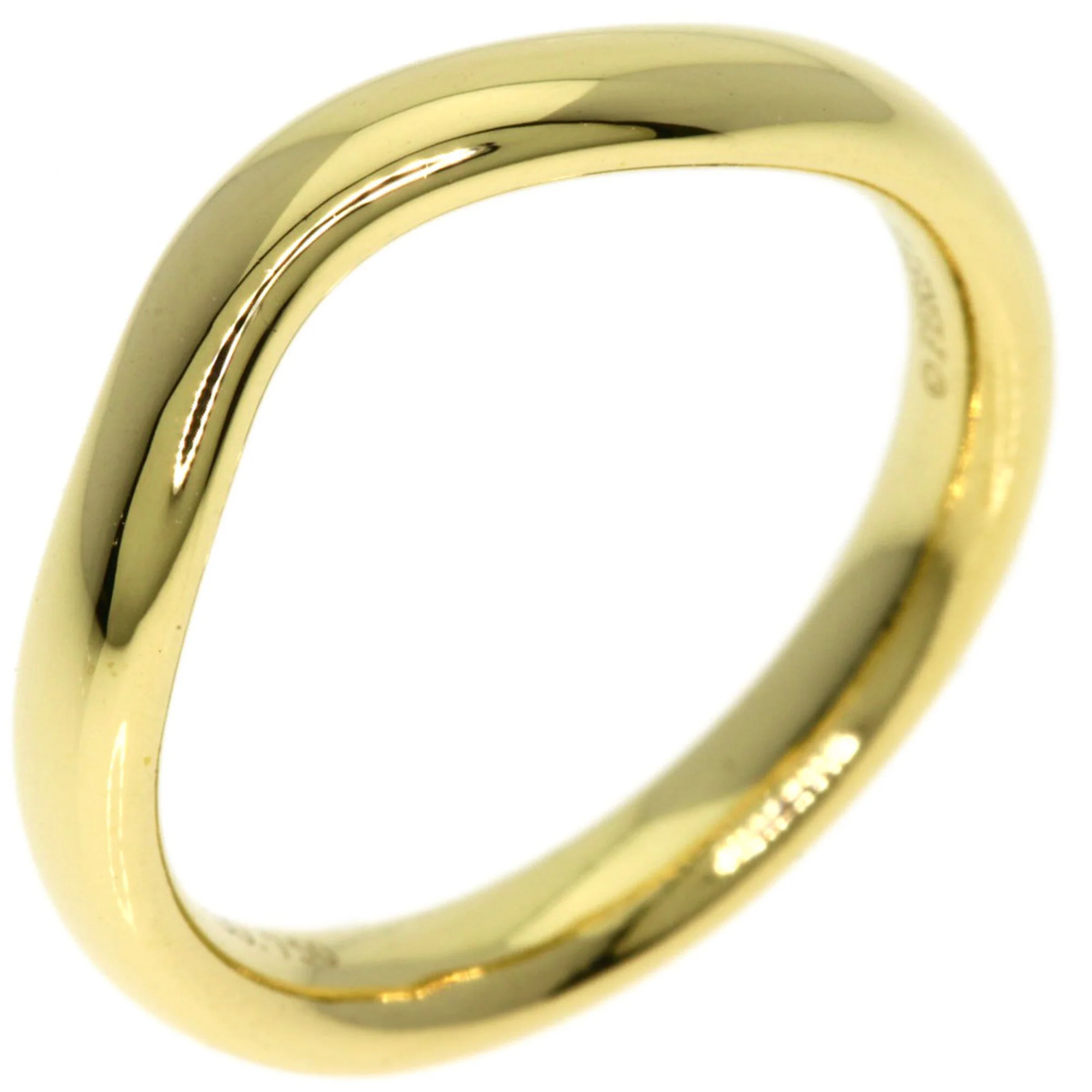 Curved Band Ring 18K Yellow Gold - Image 2