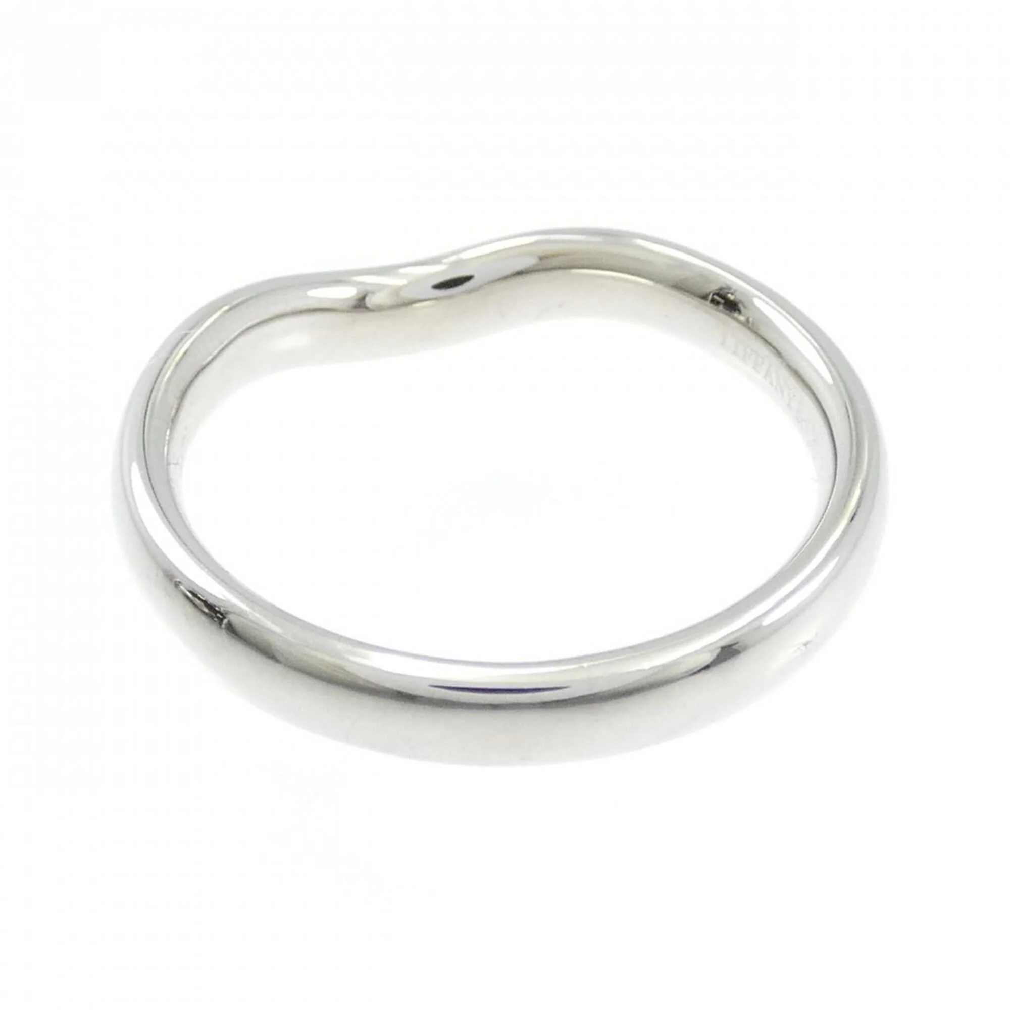 Curved Band Ring Platinum - Image 3