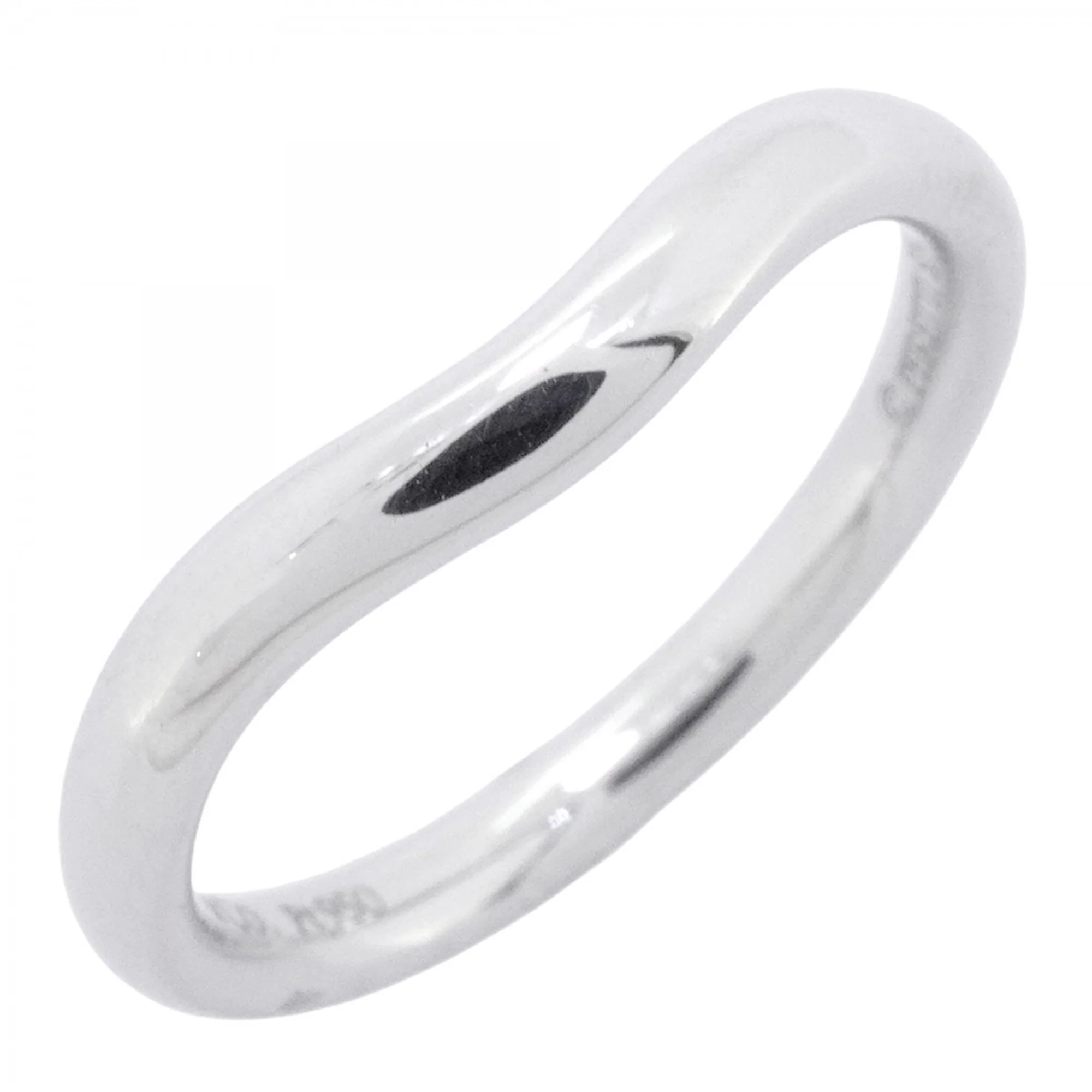 Curved Band Ring Platinum