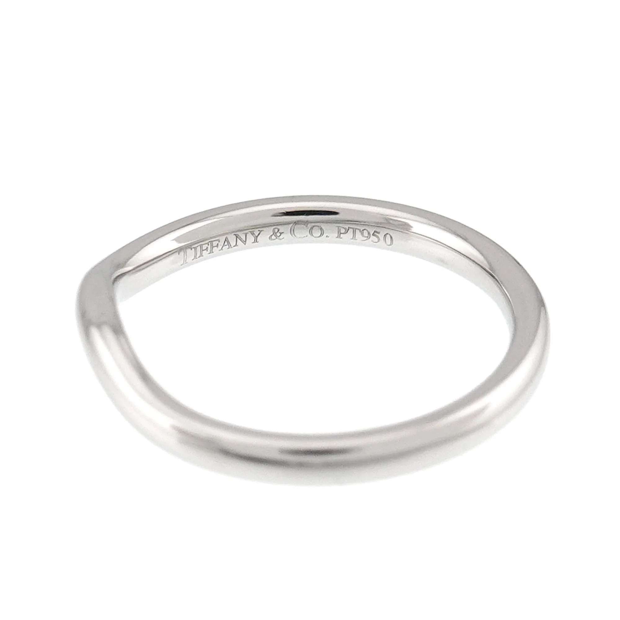 Curved Band Ring Platinum - Image 3