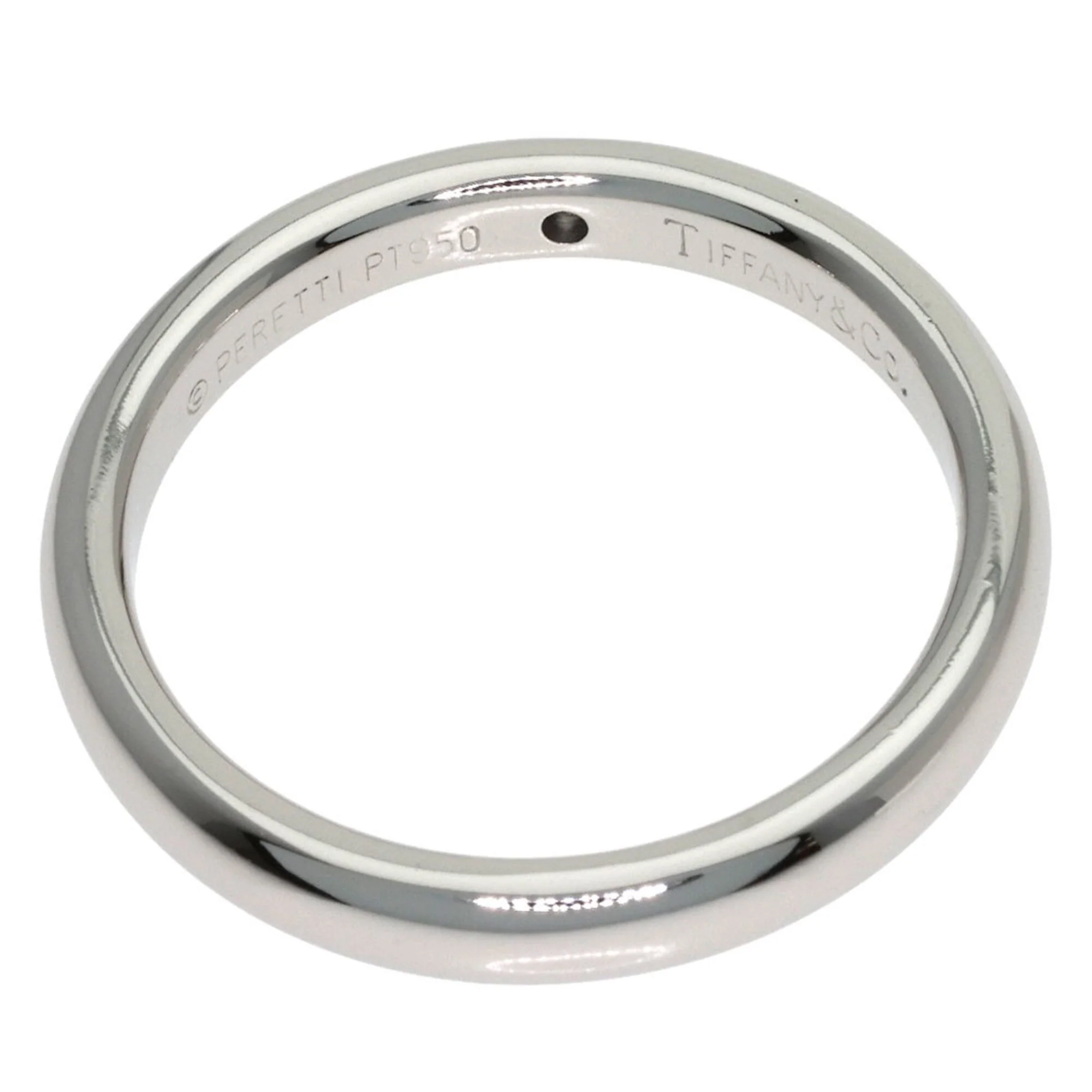 Curved Band Ring Platinum - Image 4