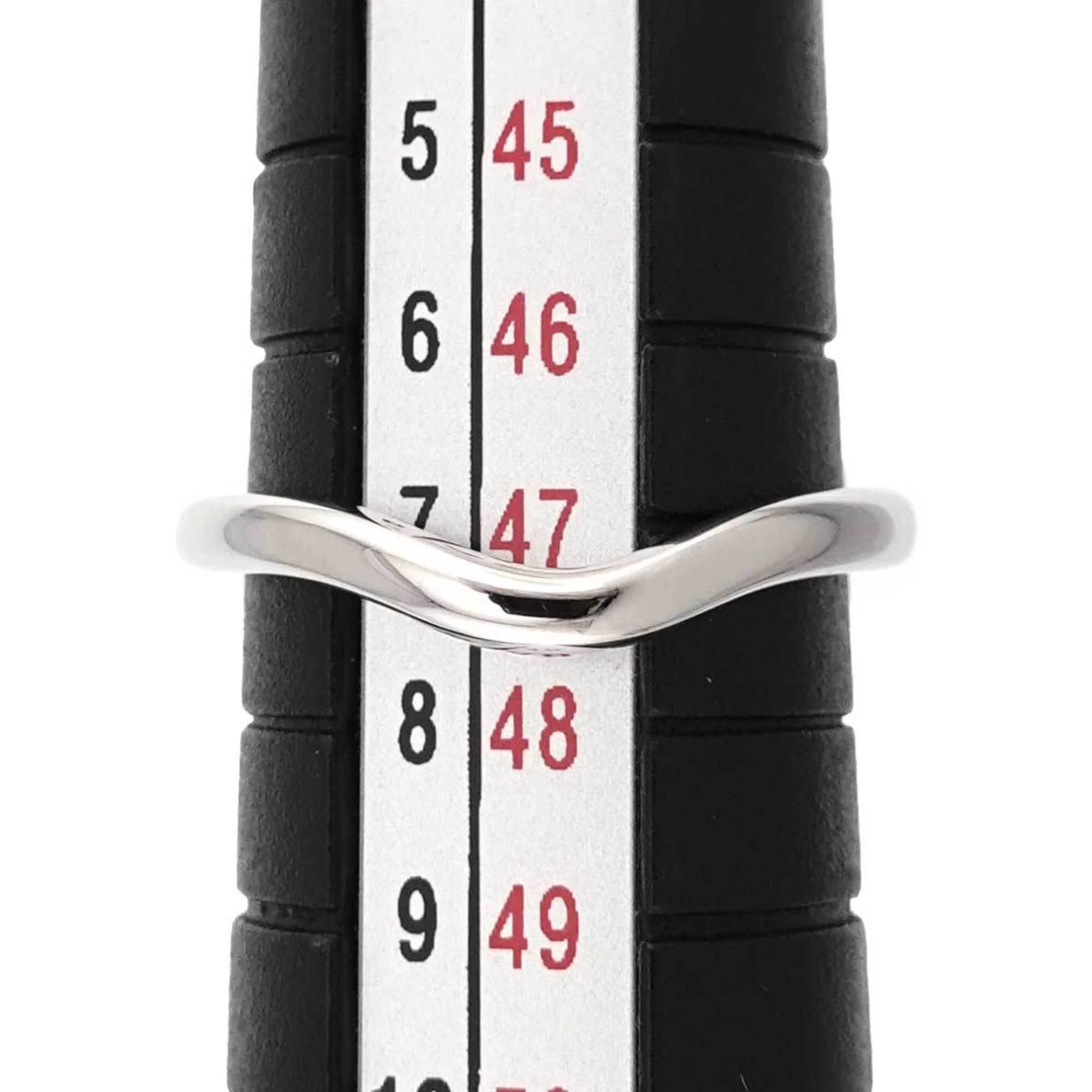 Curved Band Ring Platinum - Image 5