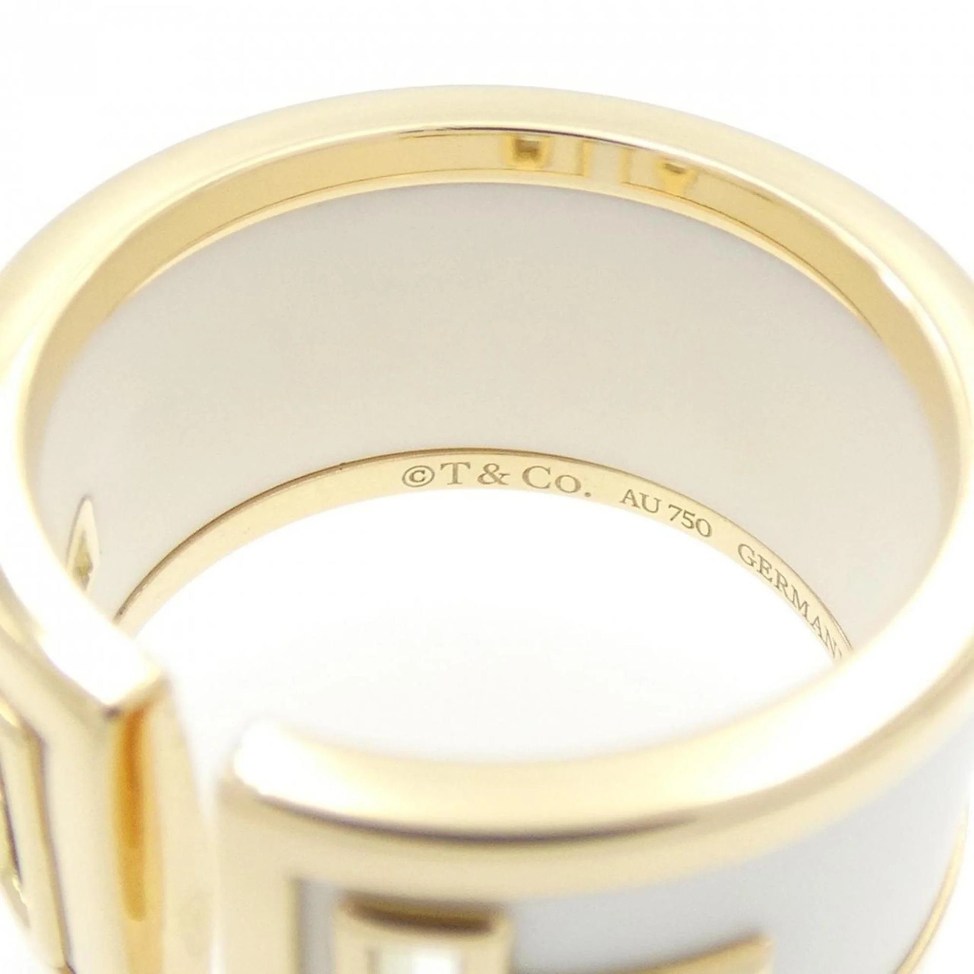 Cutout Ring Ceramic and 18K Yellow Gold - Image 4