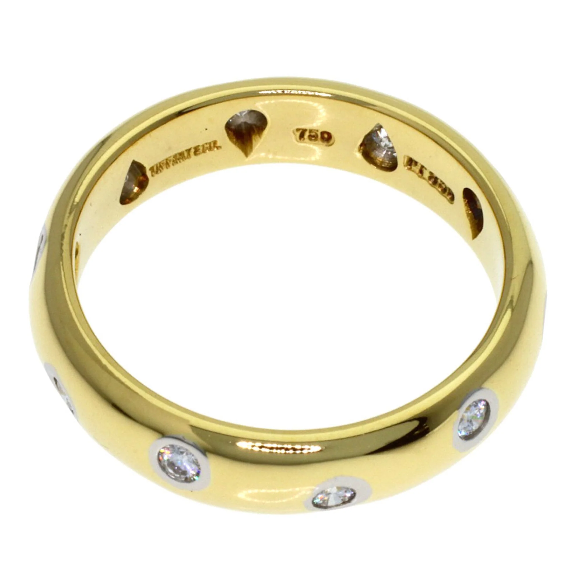 Dots Ring Platinum and 18K Yellow Gold with Diamond - Image 4