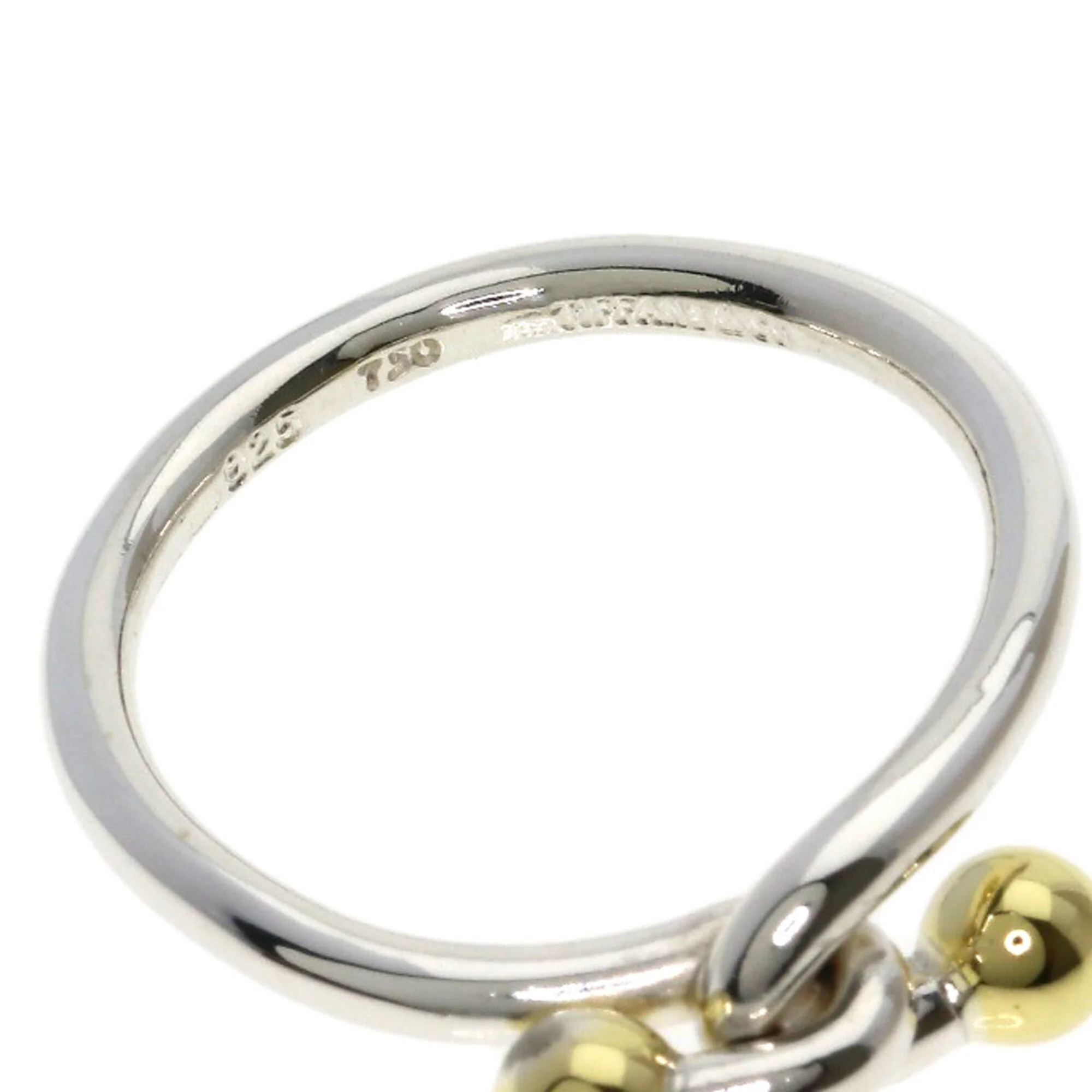 Double Hook Ring Sterling Silver and 18K Yellow Gold - Image 5