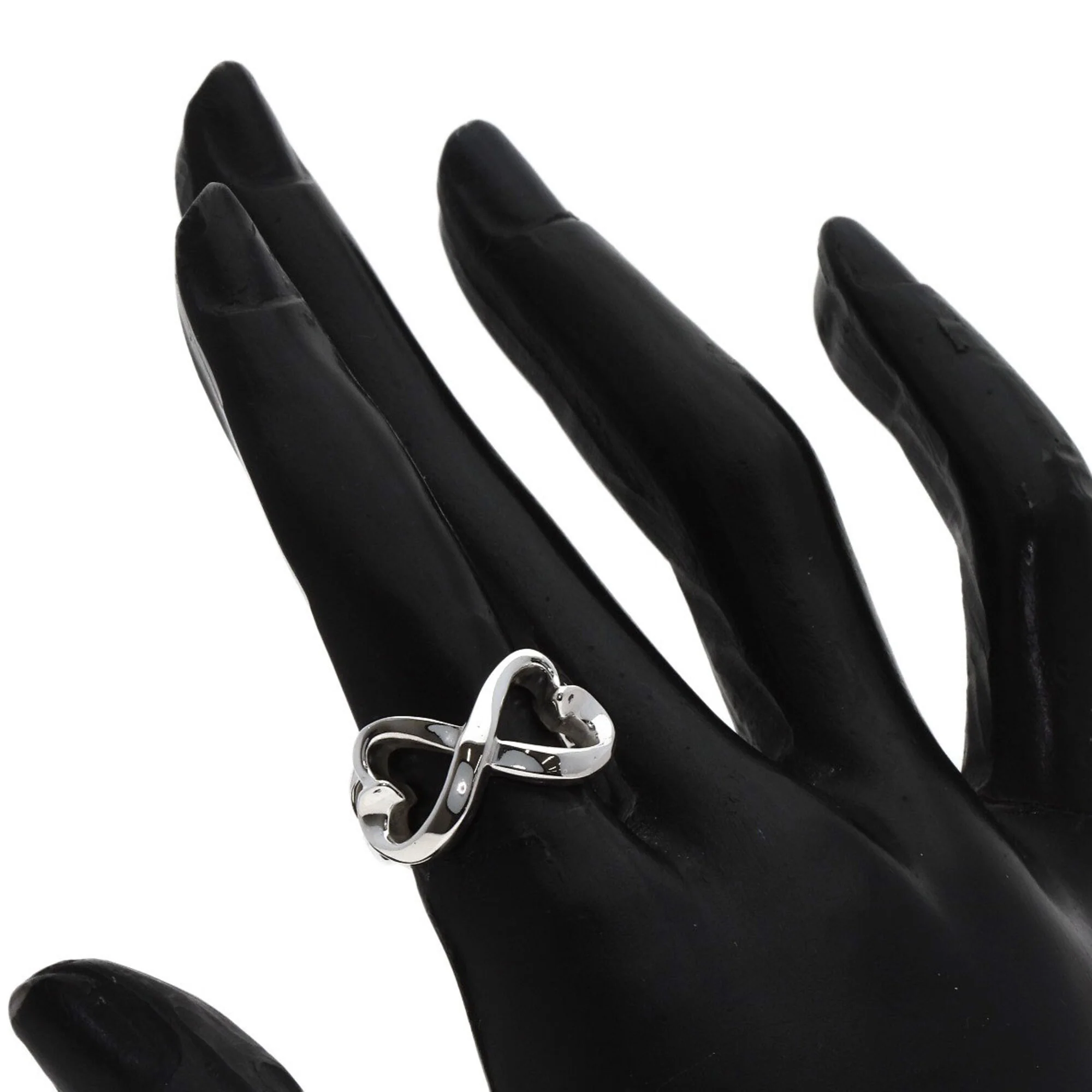 Double Loving Heart Ring Sterling Silver - Image 6