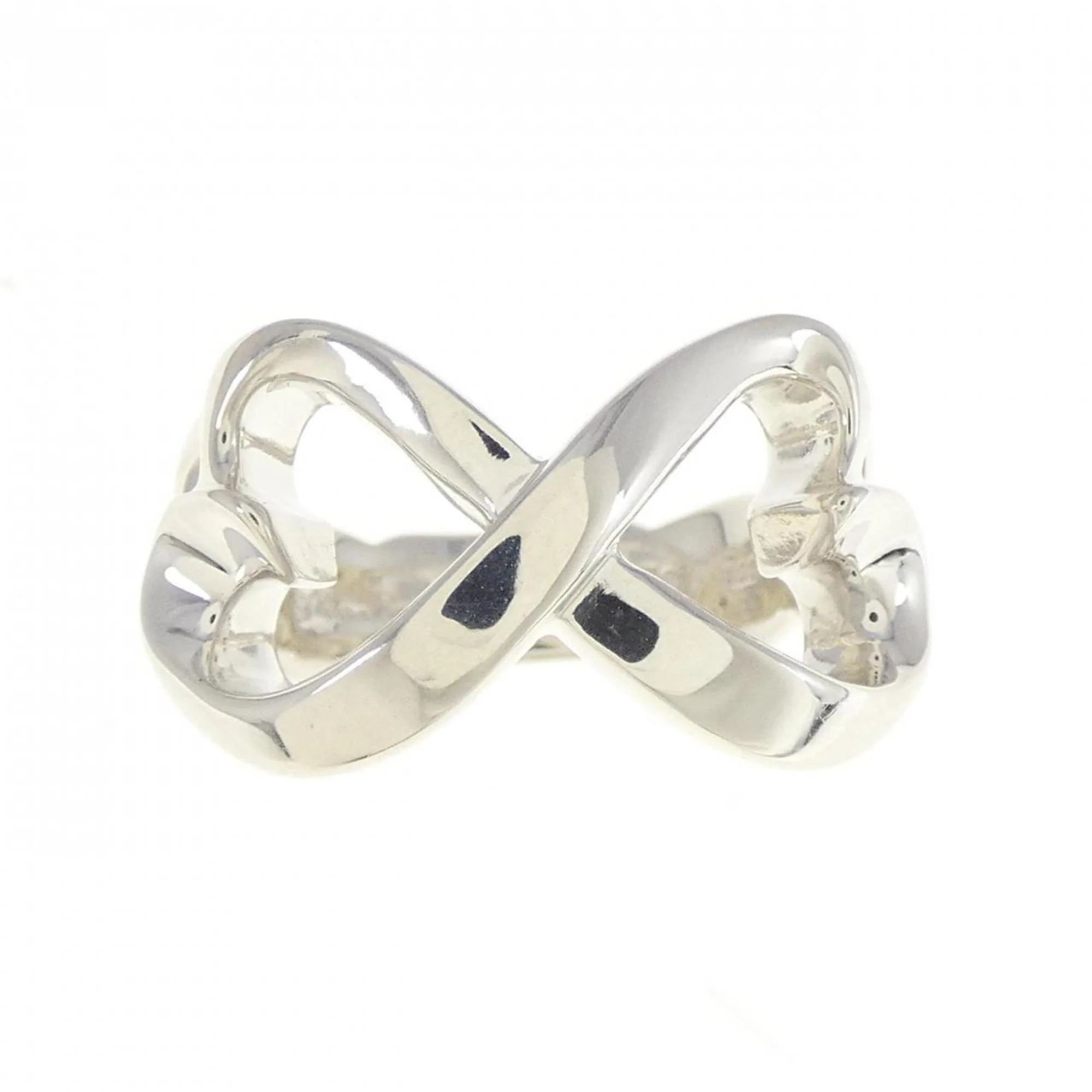 Double Loving Heart Ring Sterling Silver - Image 2