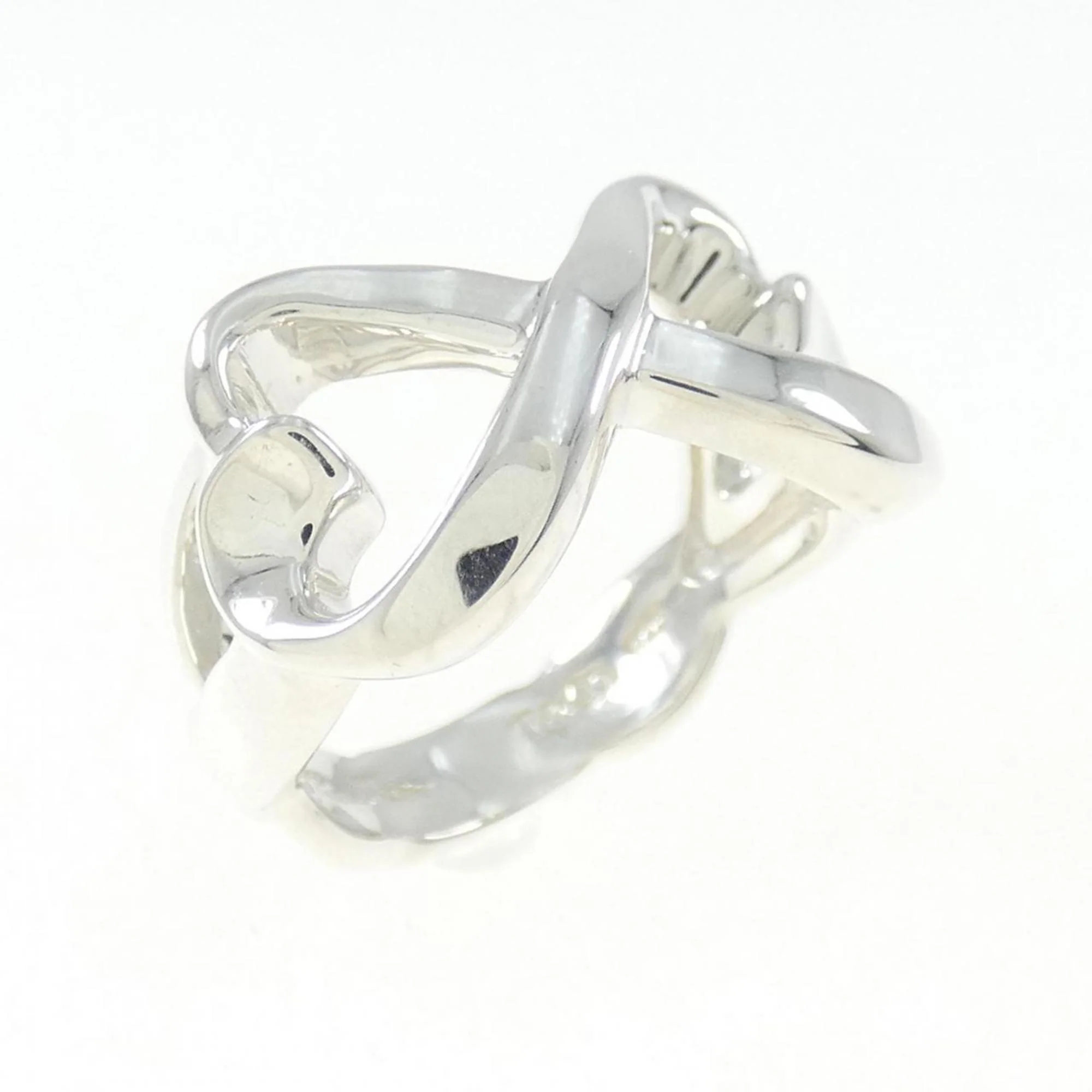 Double Loving Heart Ring Sterling Silver