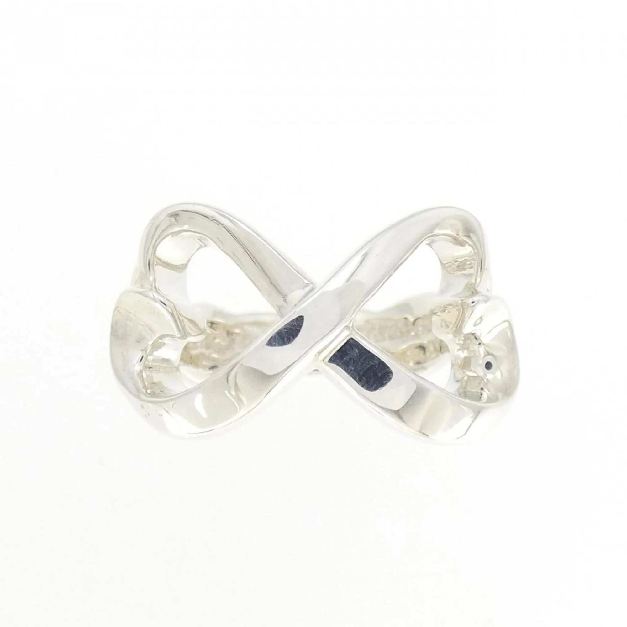 Double Loving Heart Ring Sterling Silver - Image 2