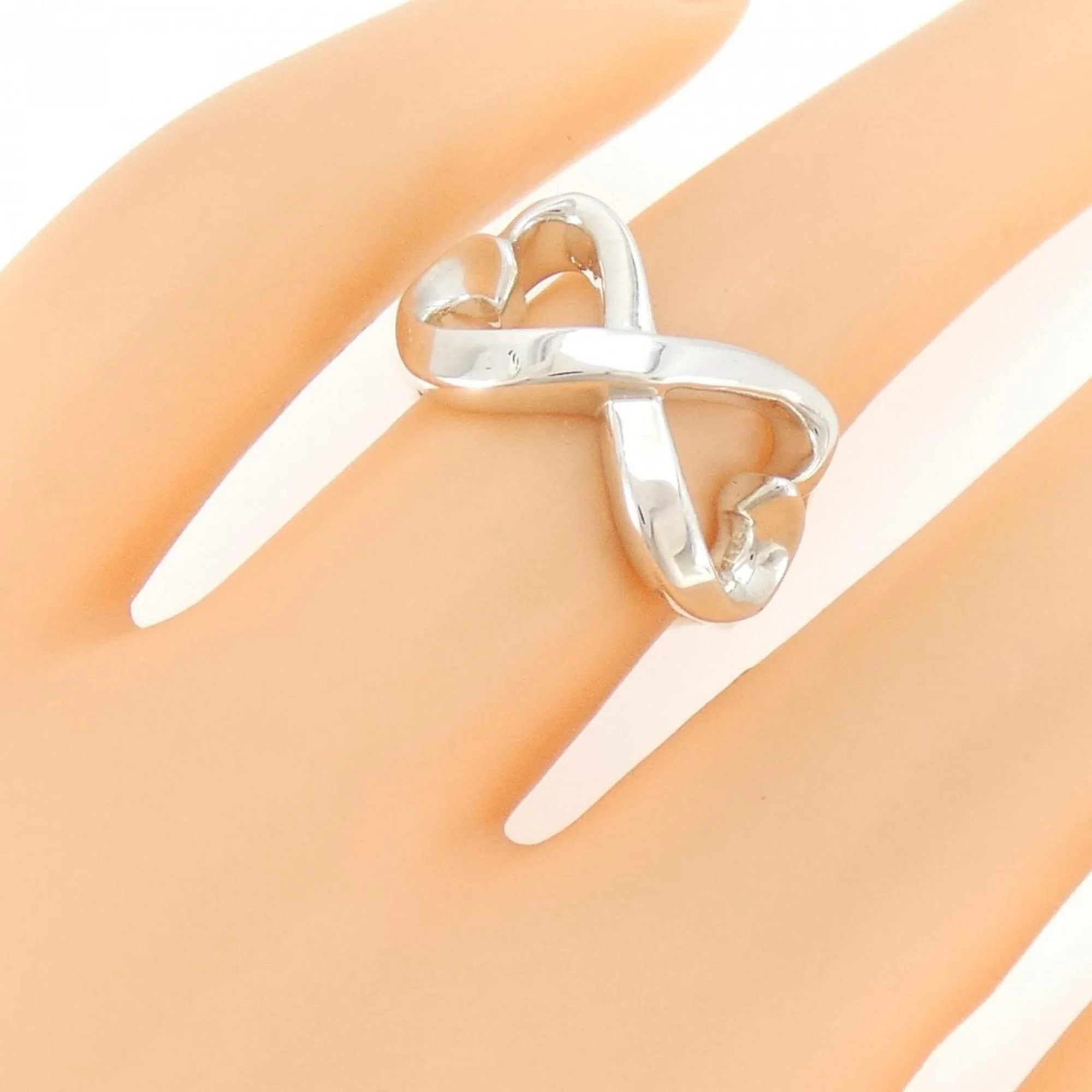 Double Loving Heart Ring Sterling Silver - Image 5