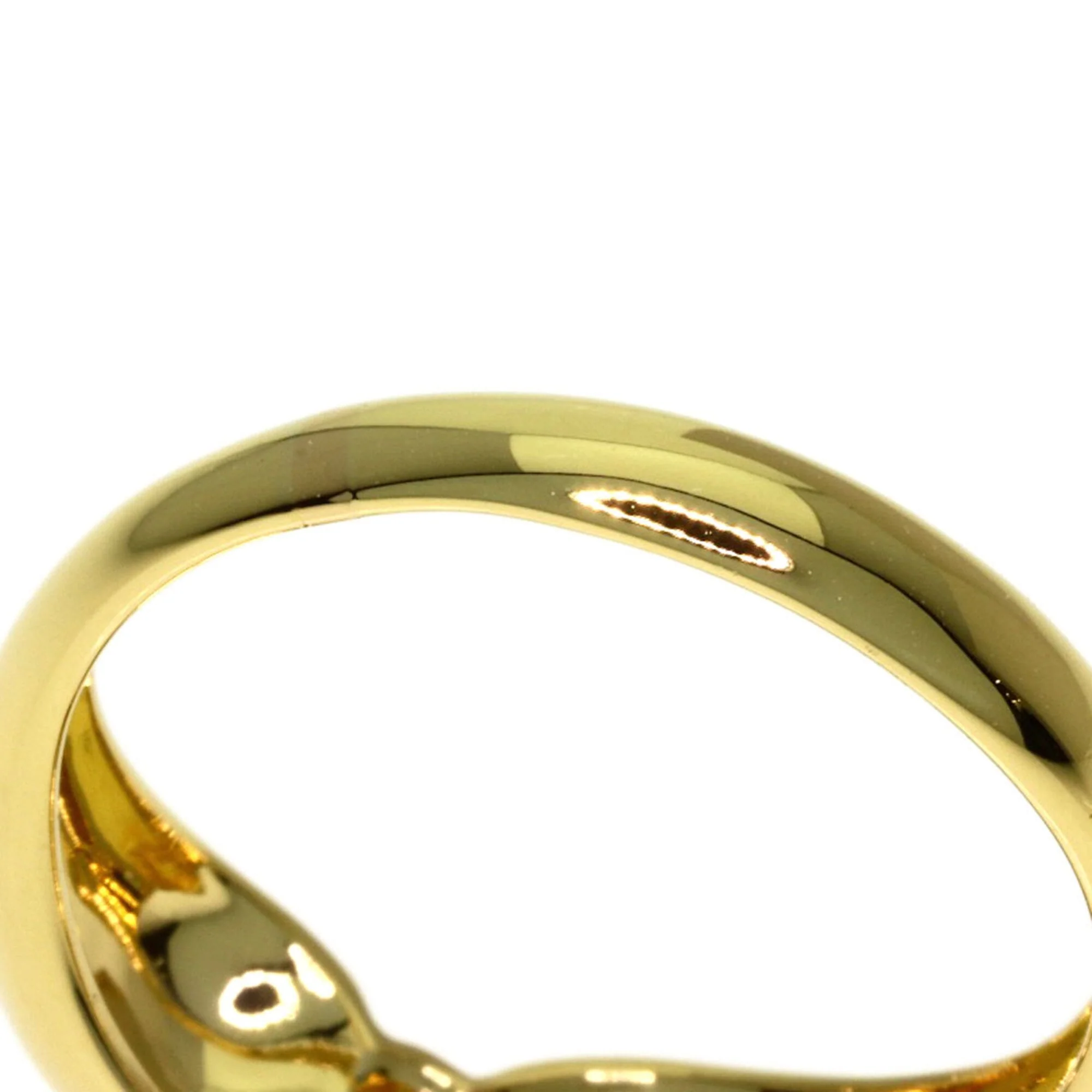 Double Teardrop Ring 18K Yellow Gold with Diamond - Image 8