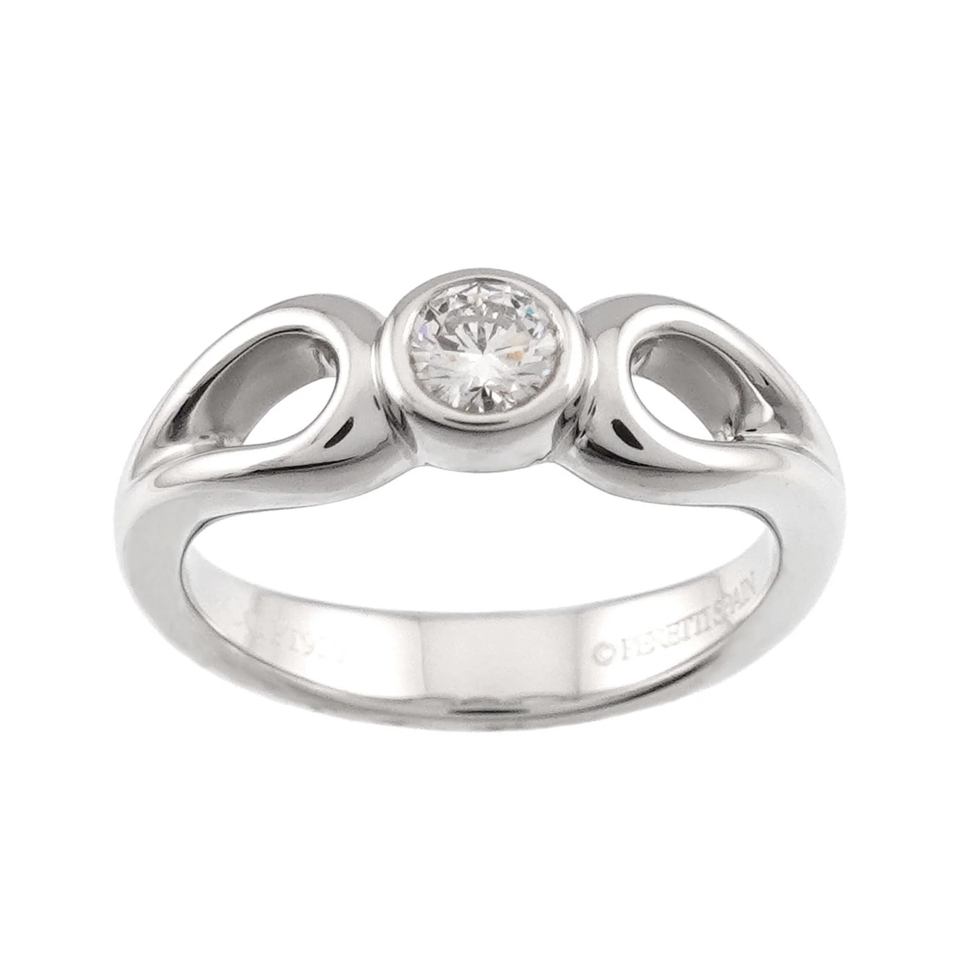 Double Teardrop Ring Platinum - Image 2