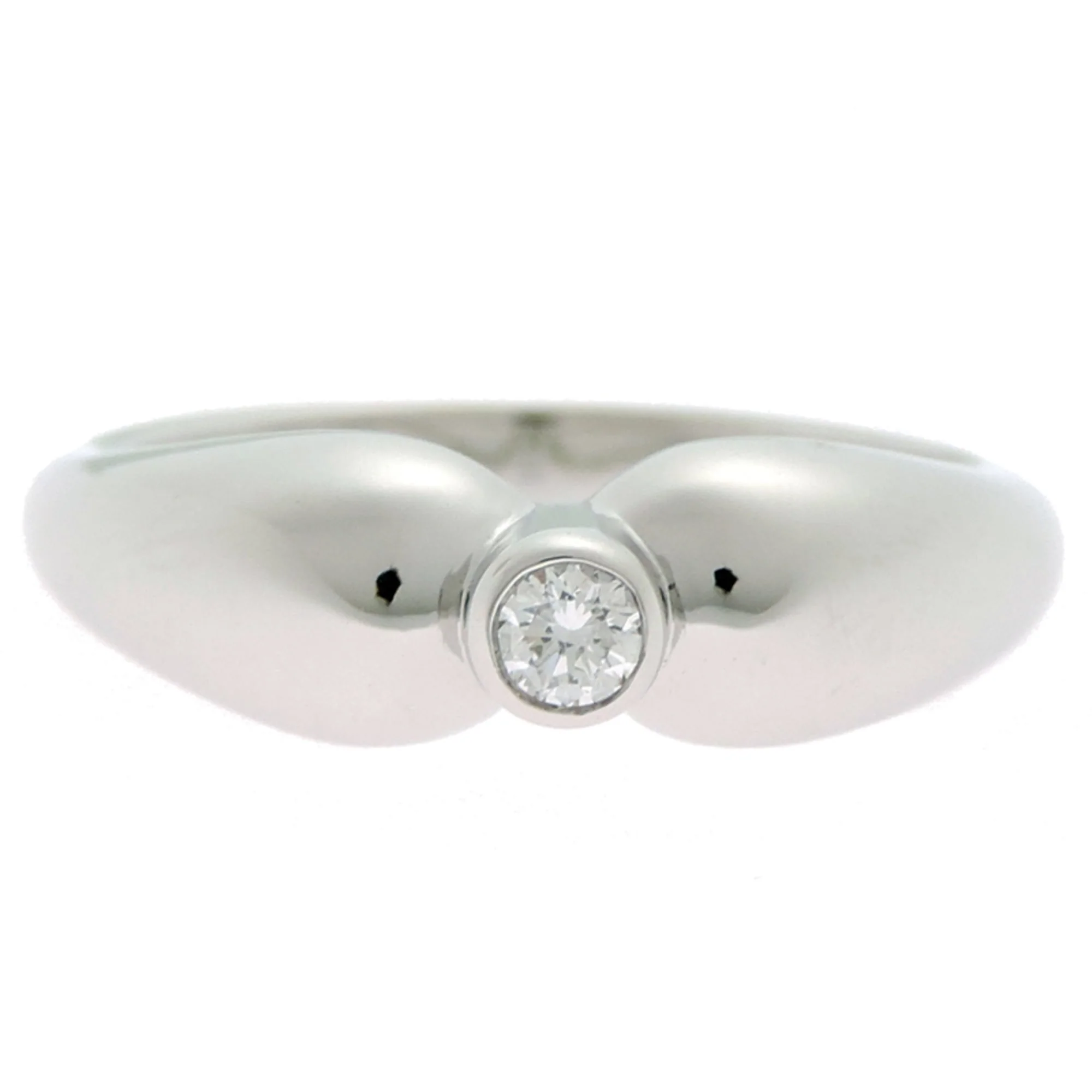 Elsa Peretti Double Teardrop Ring Platinum - Image 4