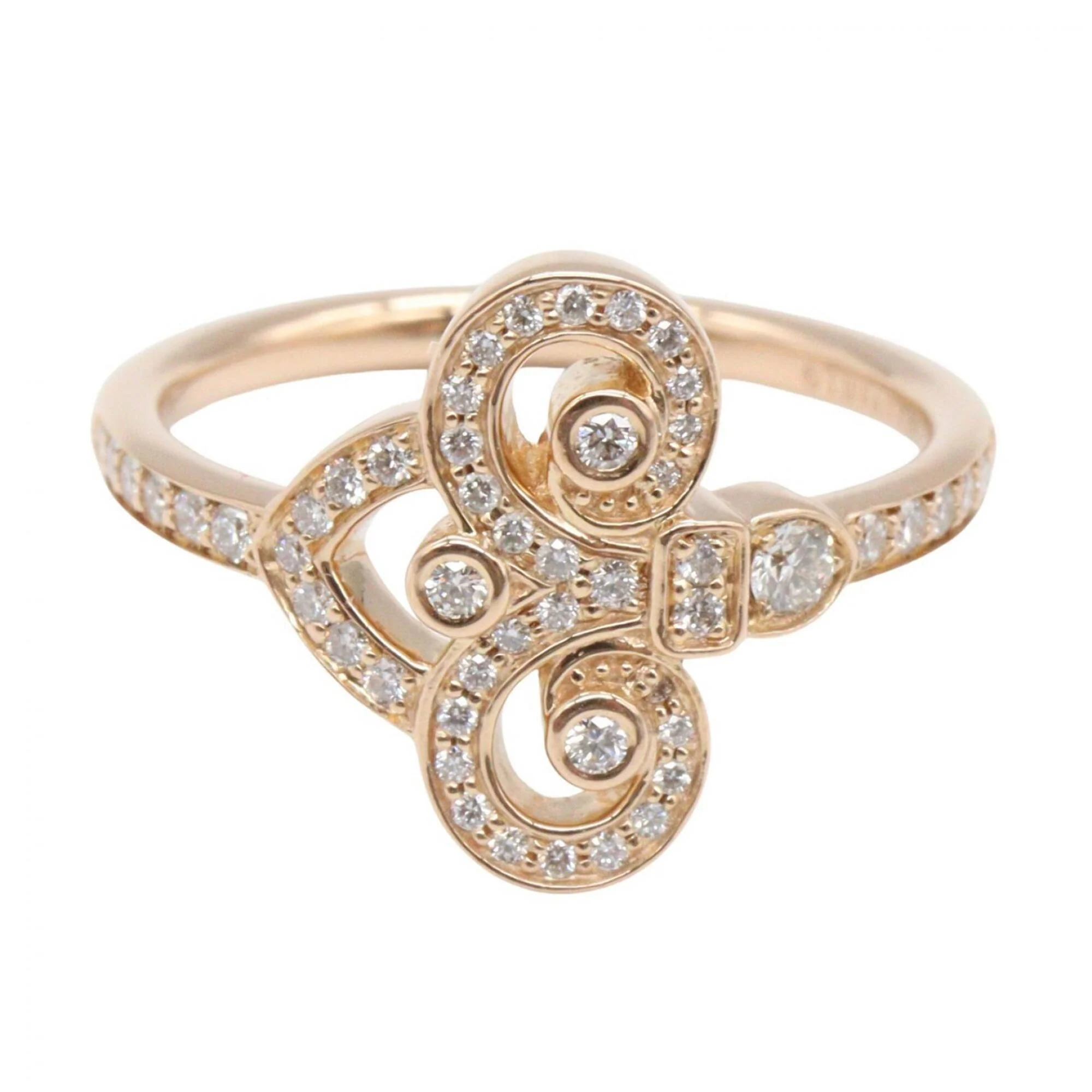 Fleur-de-lis Ring 18K Rose Gold and Diamond - Image 2