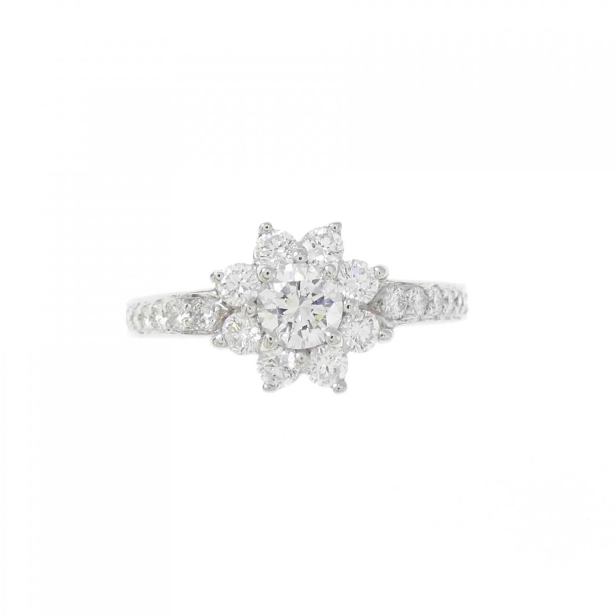 Flora Ring Platinum with Diamond - Image 2