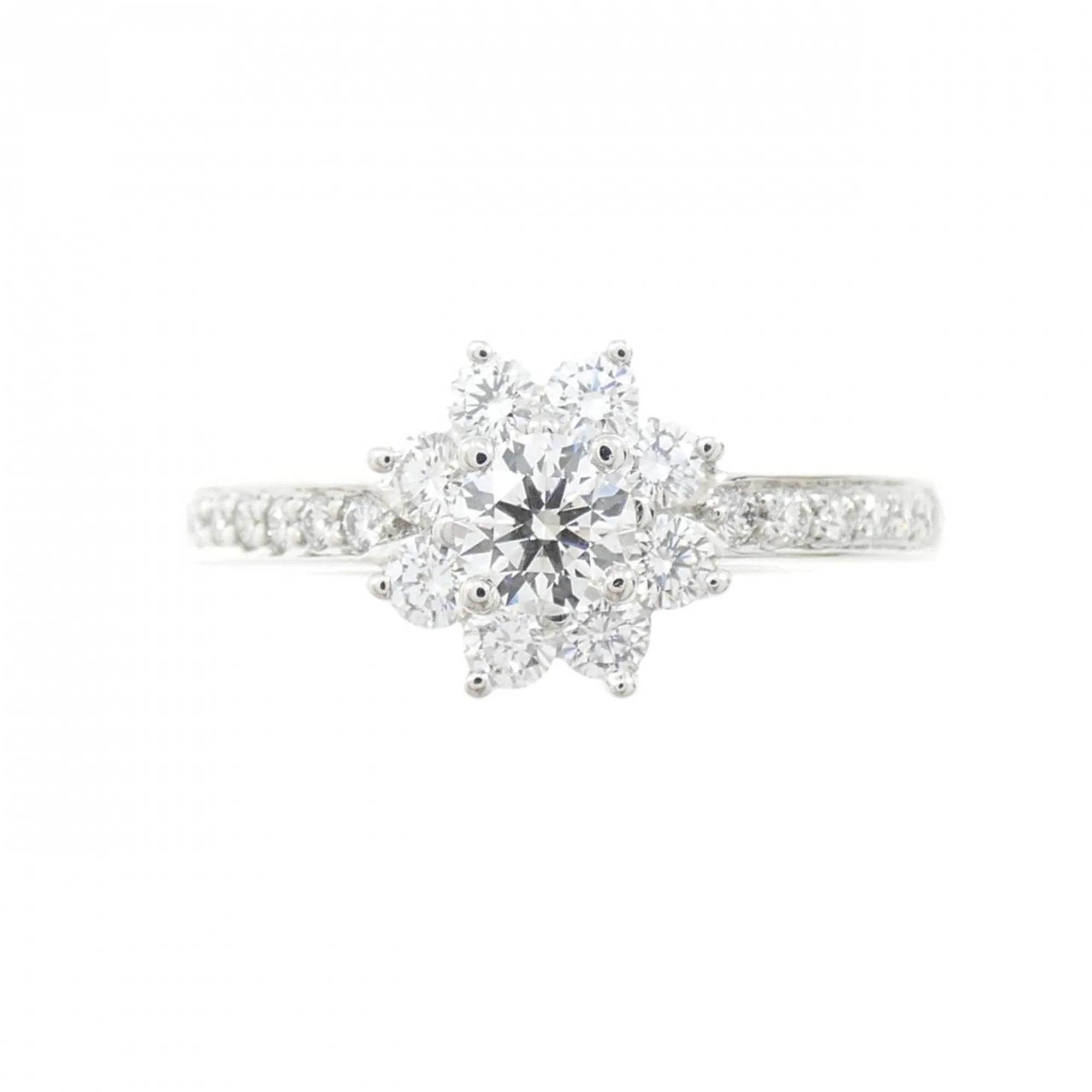 Flora Ring Platinum with Diamond - Image 2