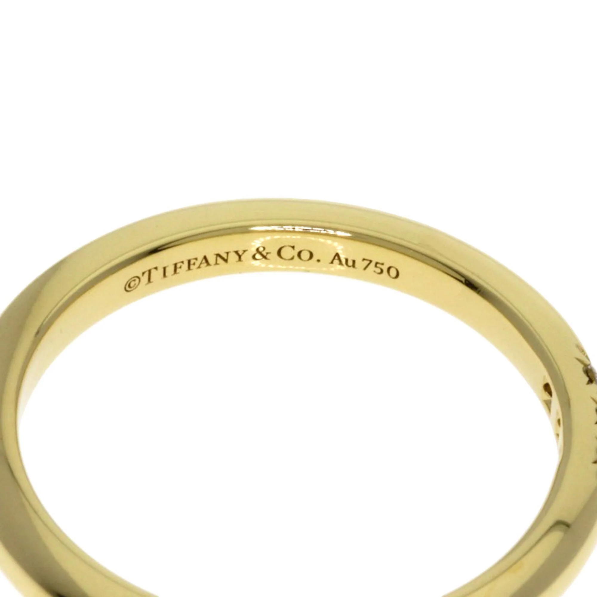 Forever Band Ring 18K Yellow Gold with Diamond - Image 5