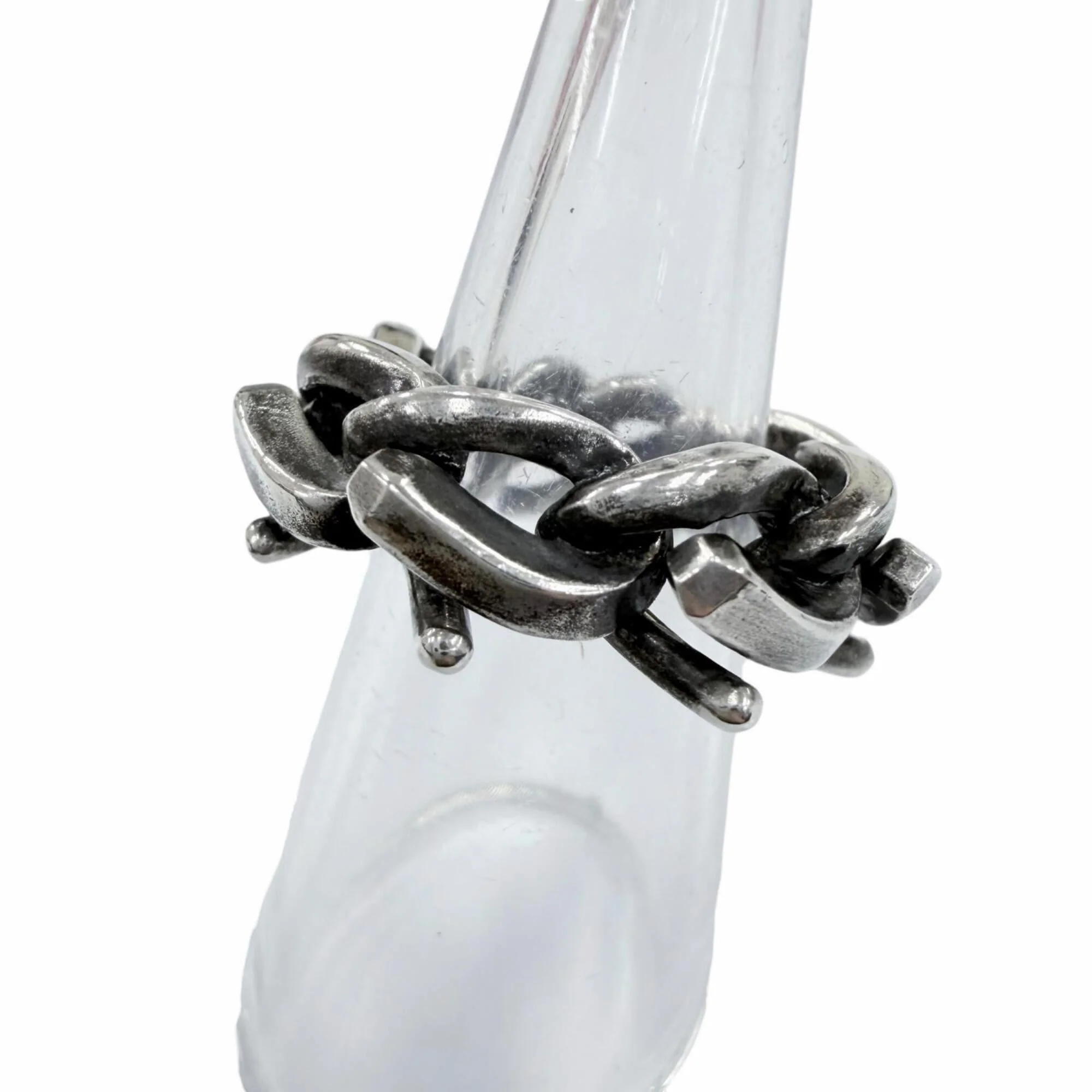 Forge Link Ring Sterling Silver - Image 2