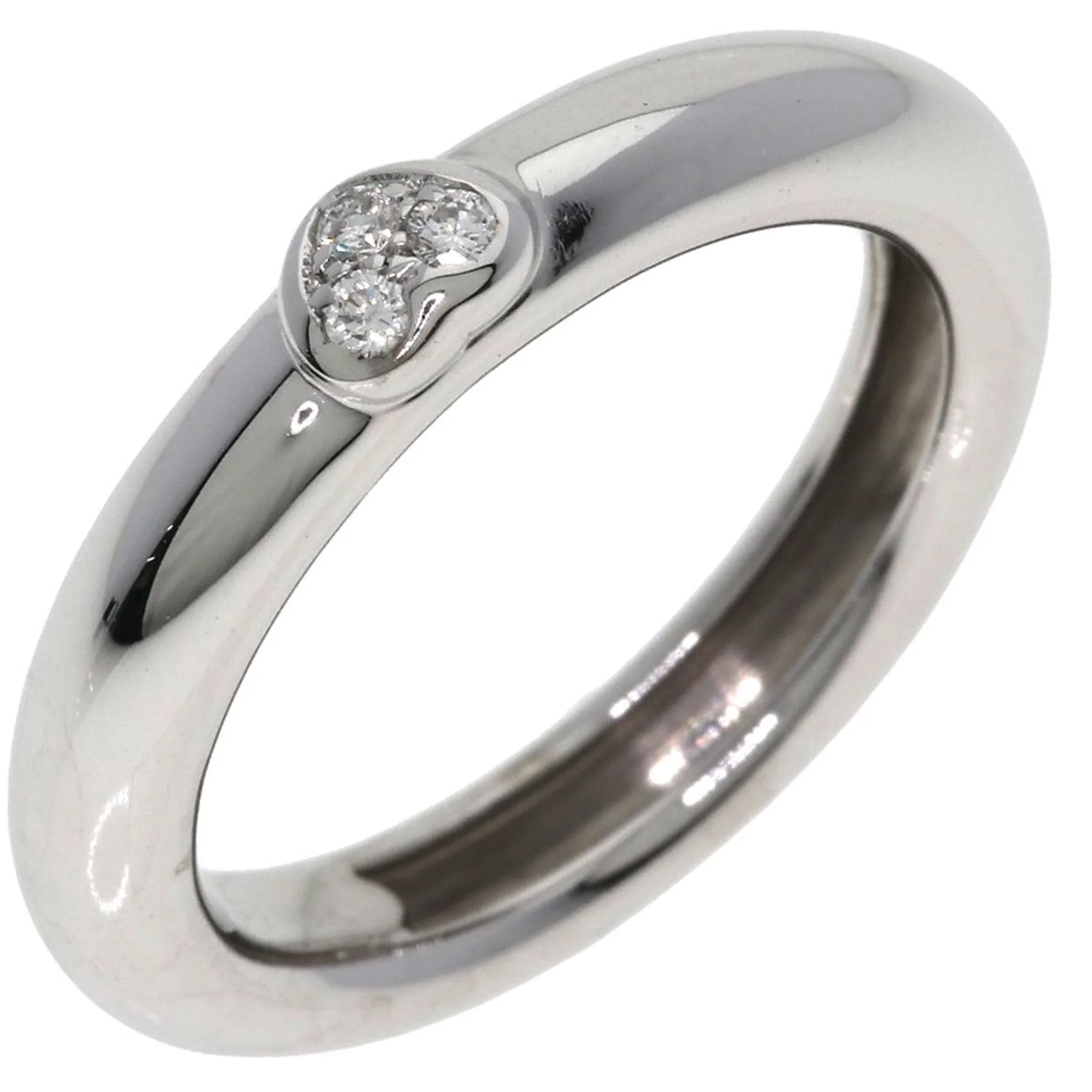 Friendship Ring 18K White Gold with Diamond - Image 2