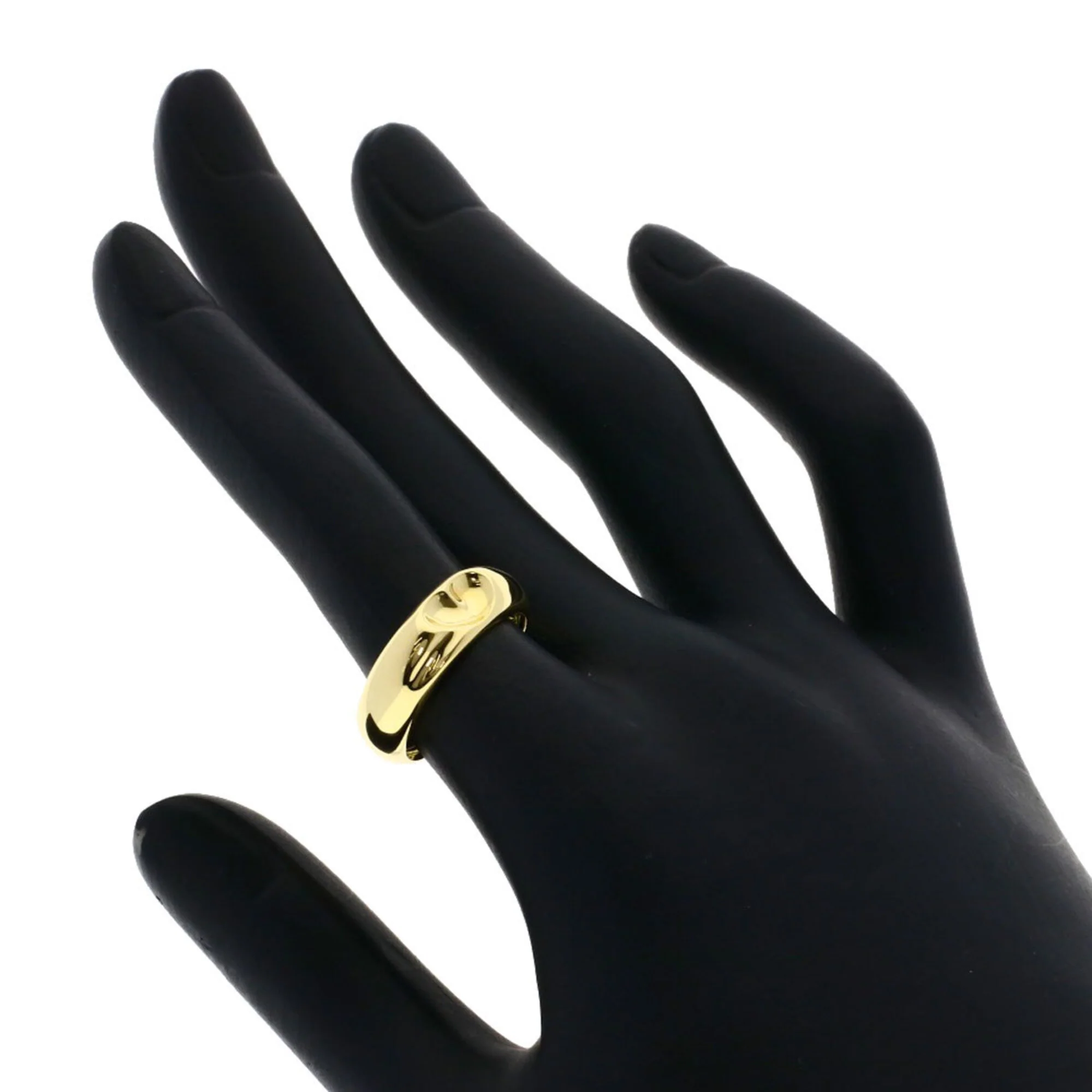 Full Heart Ring 18K Yellow Gold - Image 6